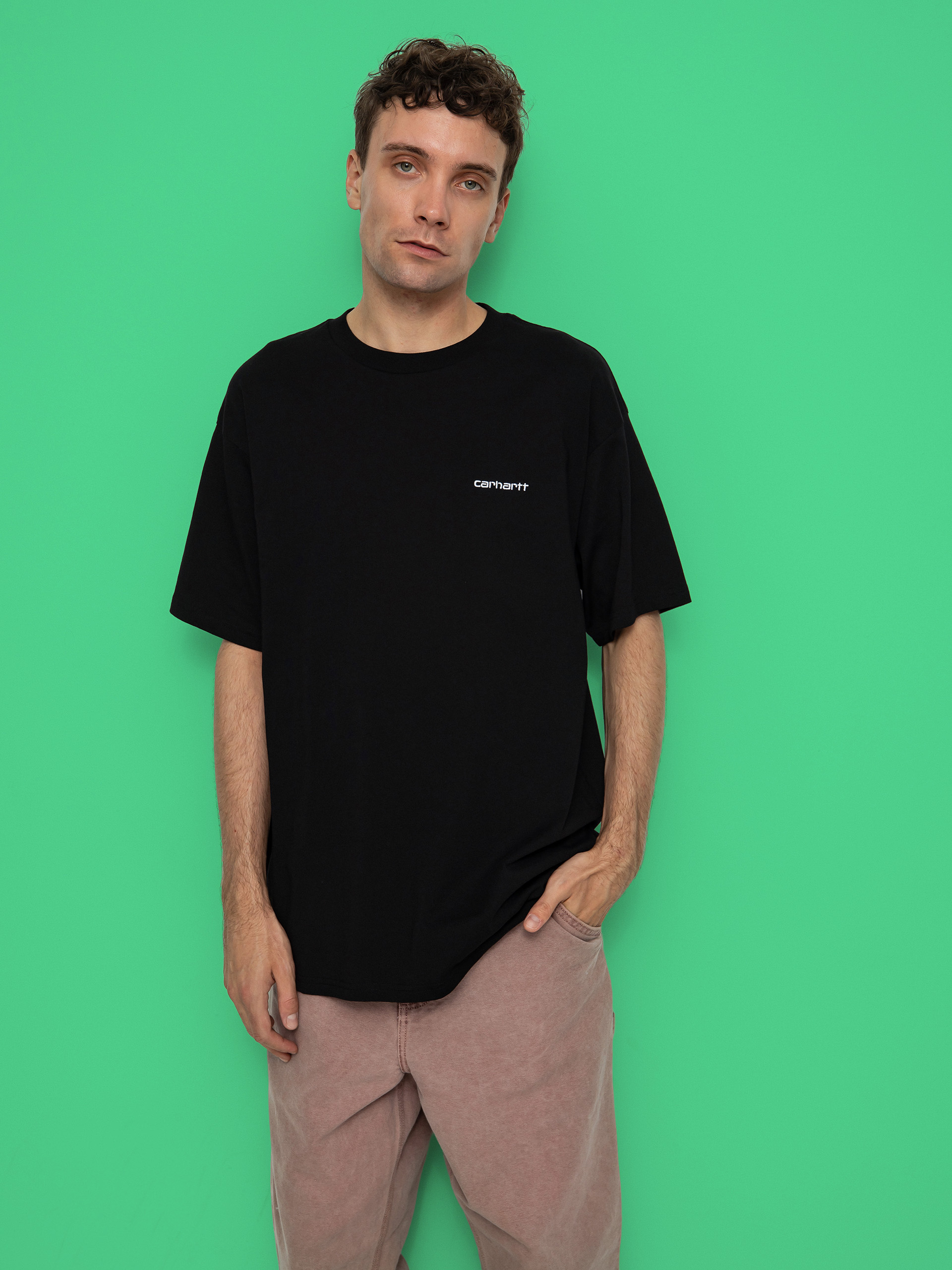 u0424u0443u0442u0431u043eu043bu043au0430 Carhartt WIP Script Embroidery (black/white)