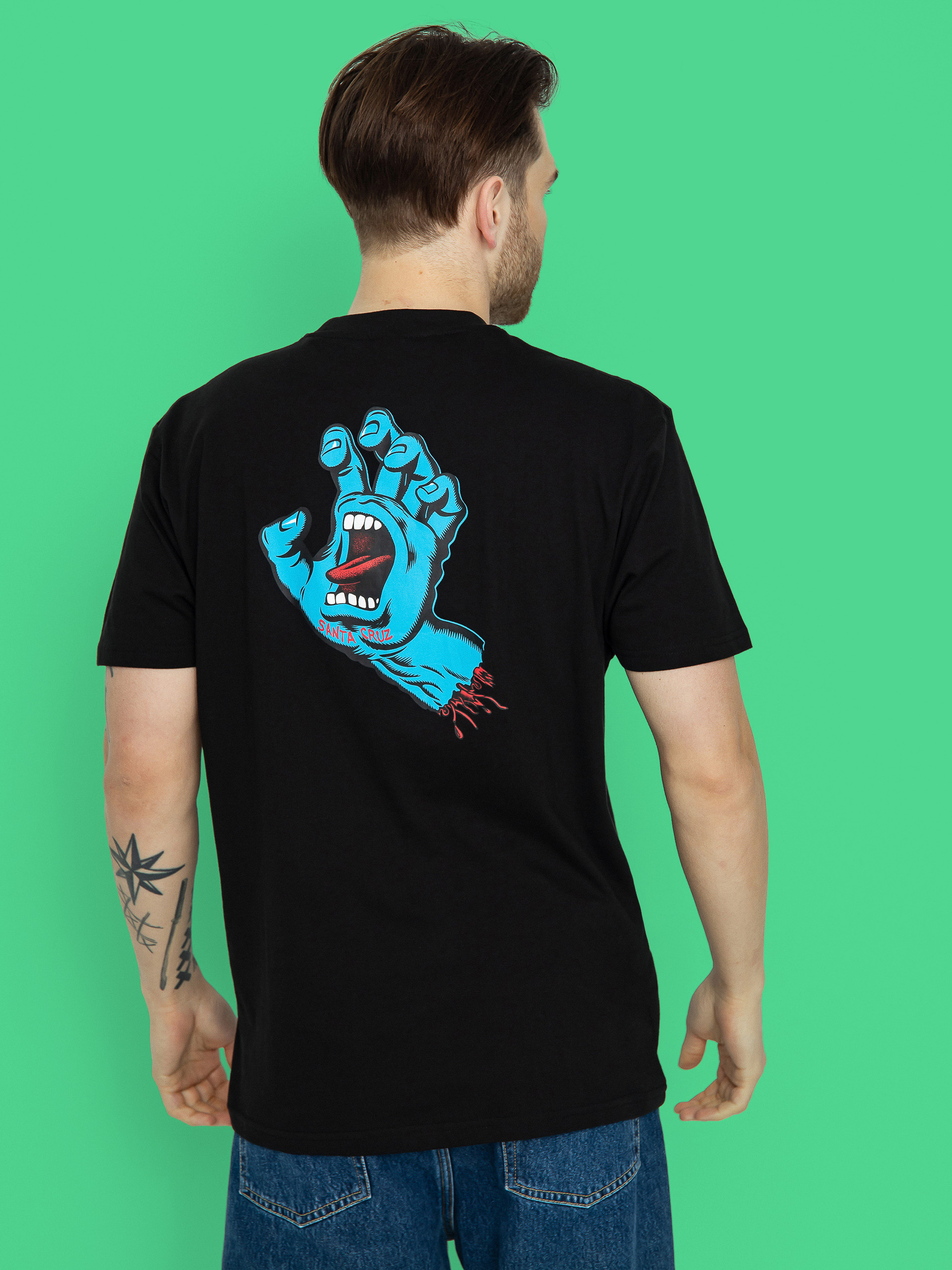 Футболка Santa Cruz Screaming Hand Chest (black)