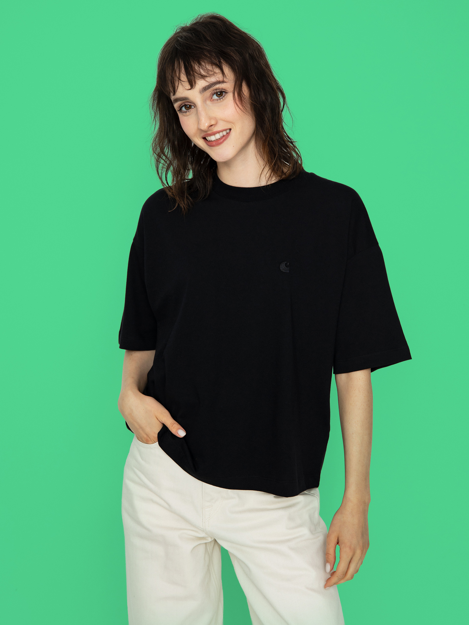 Футболка Carhartt WIP Chester Wmn (black)