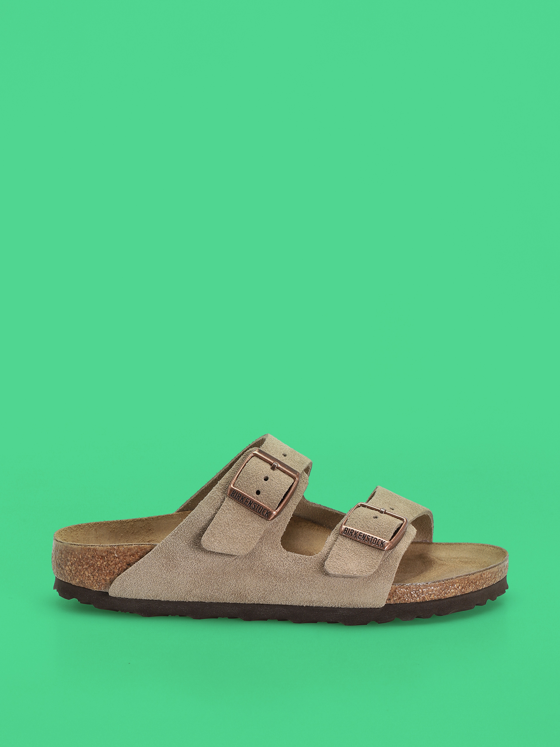 Шльопанці Birkenstock Arizona Suede Leather Narrow Wmn (taupe)