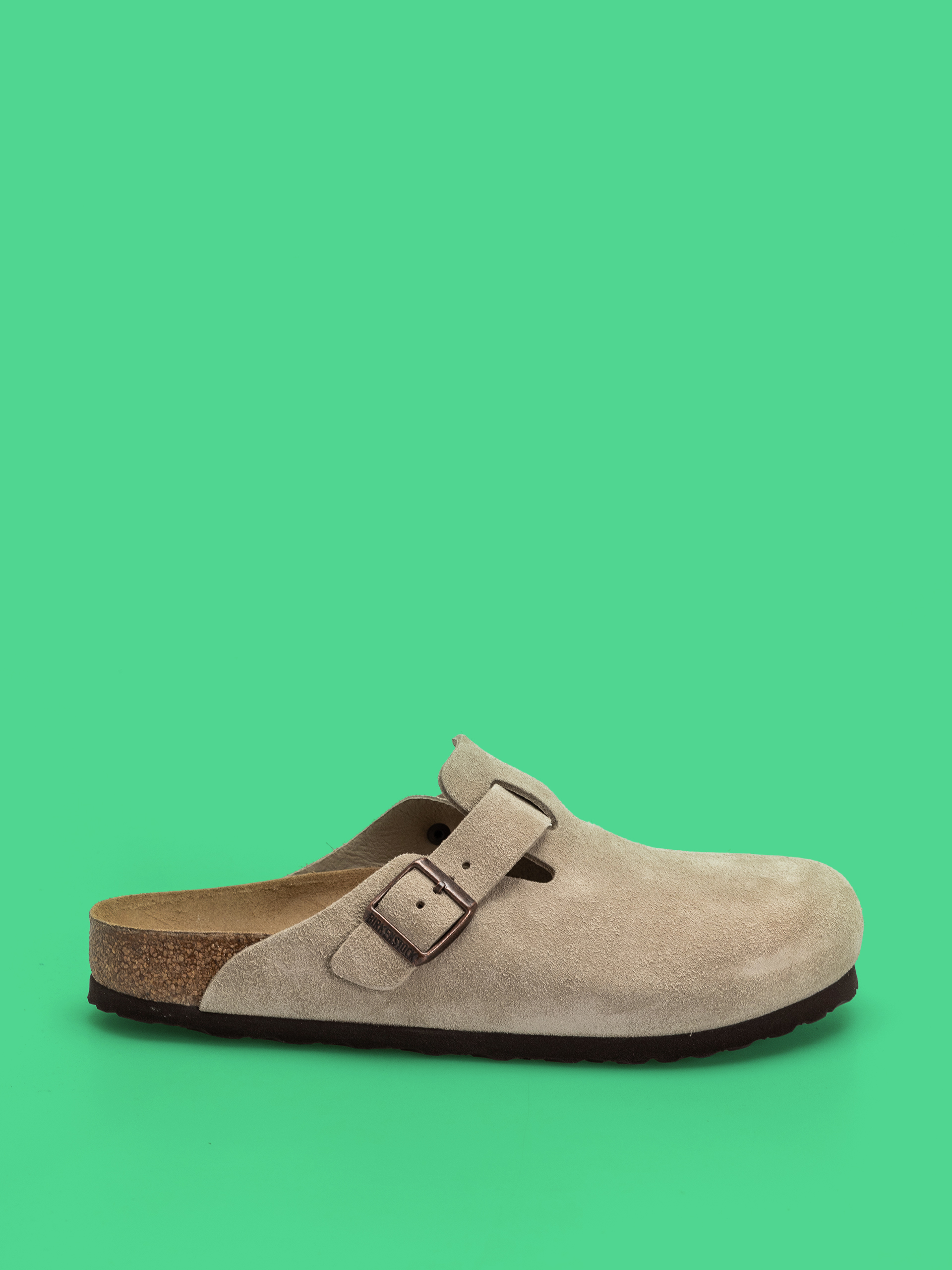 u0428u043bu044cu043eu043fu0430u043du0446u0456 Birkenstock Boston Suede Leather Regular (taupe)