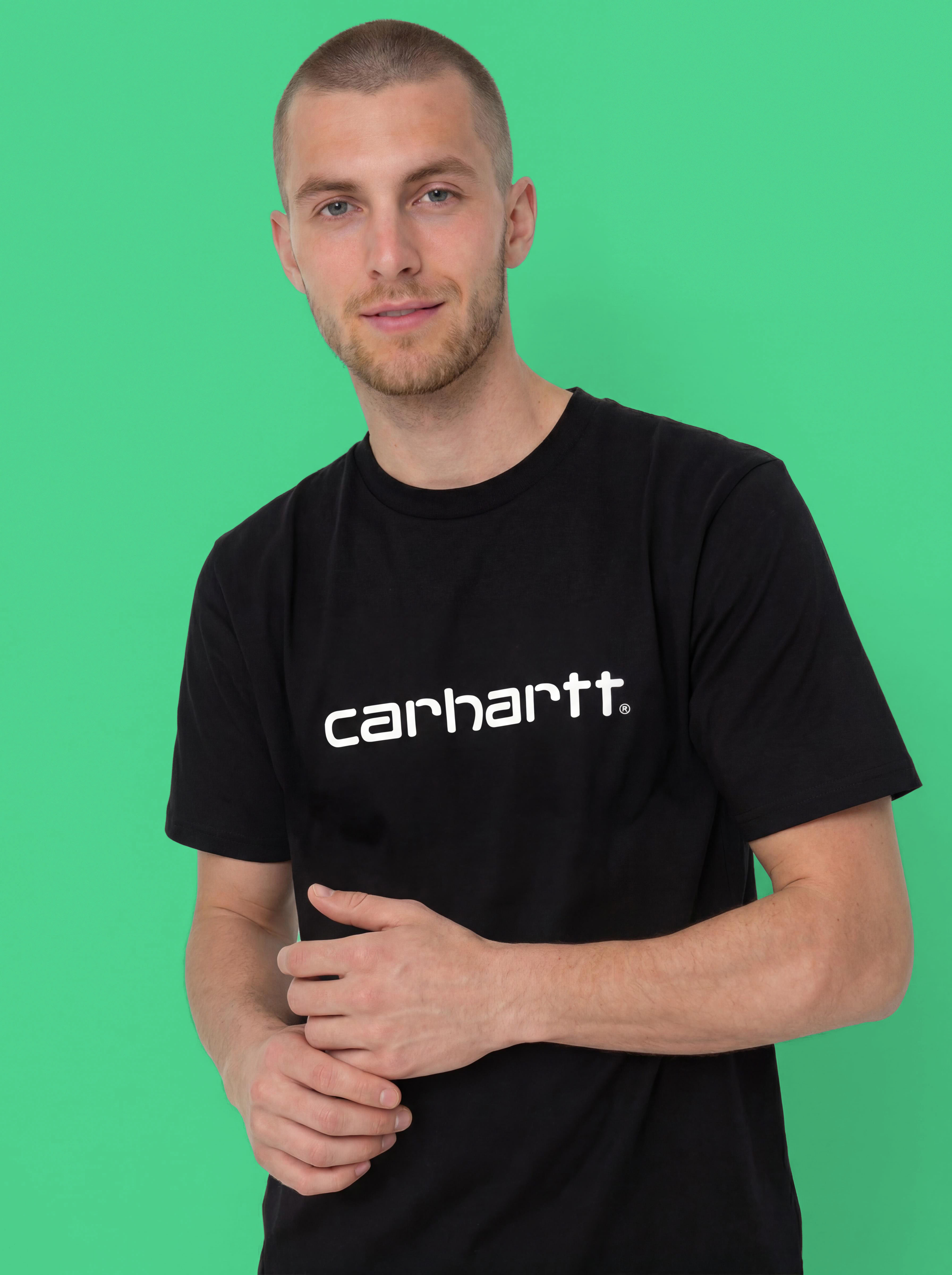 Футболка Carhartt WIP Script (black/white)