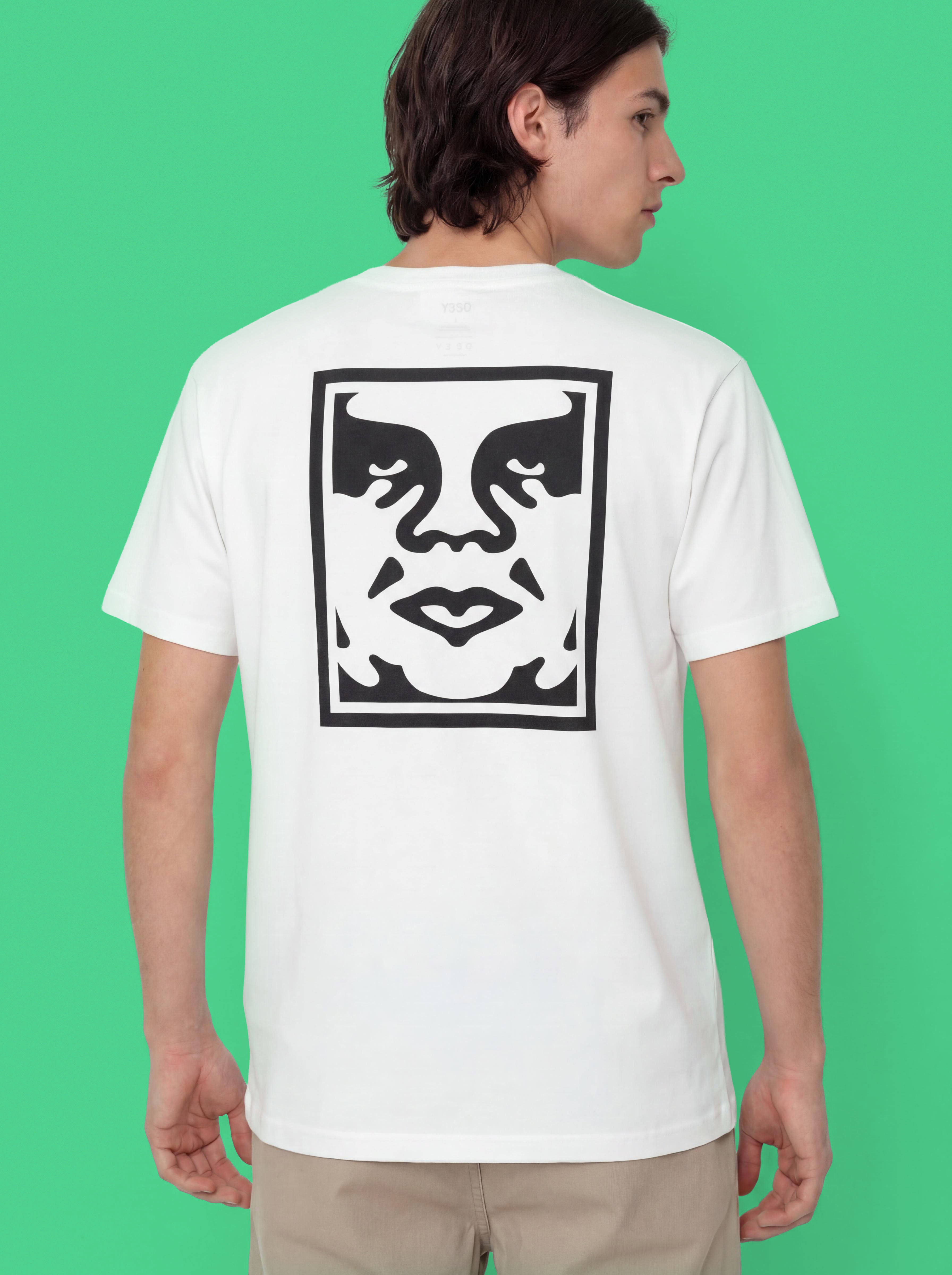 Футболка OBEY Bold Icon Face (pigment vintage white)