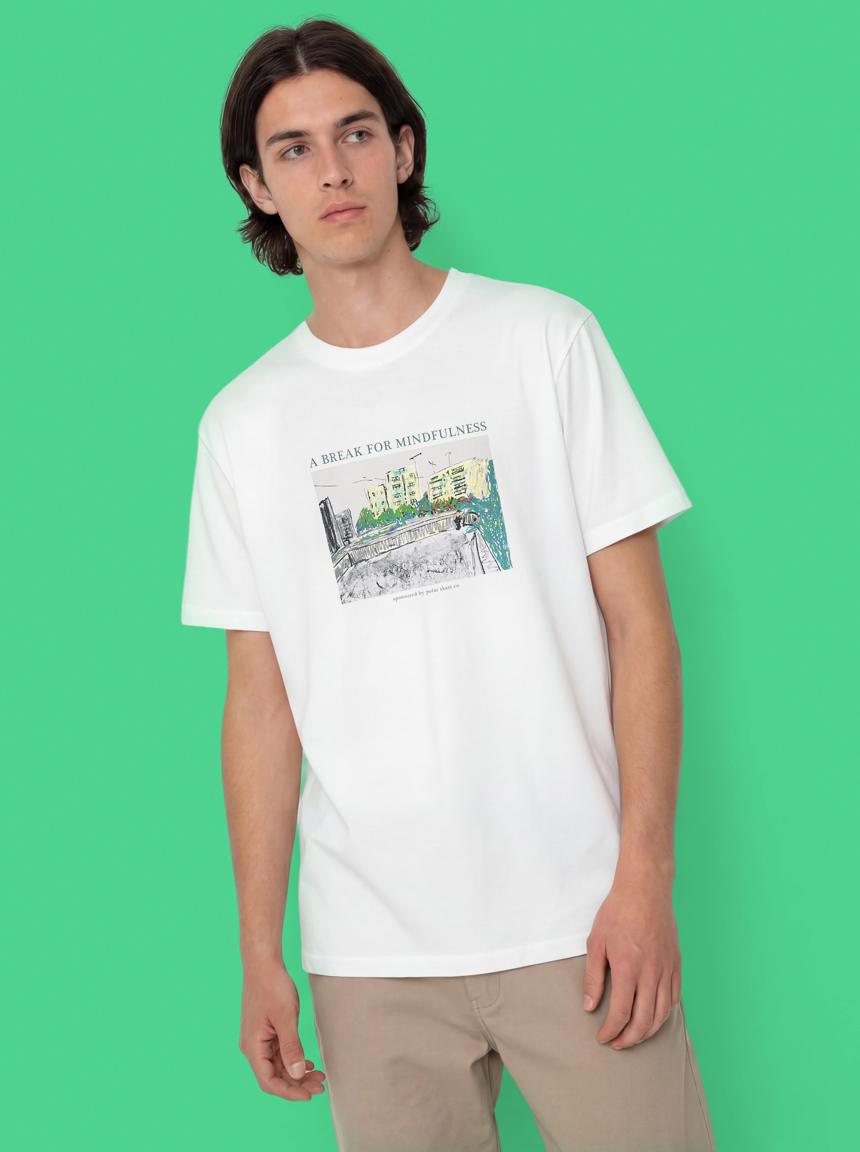 Футболка Polar Skate Mindfulness (white)