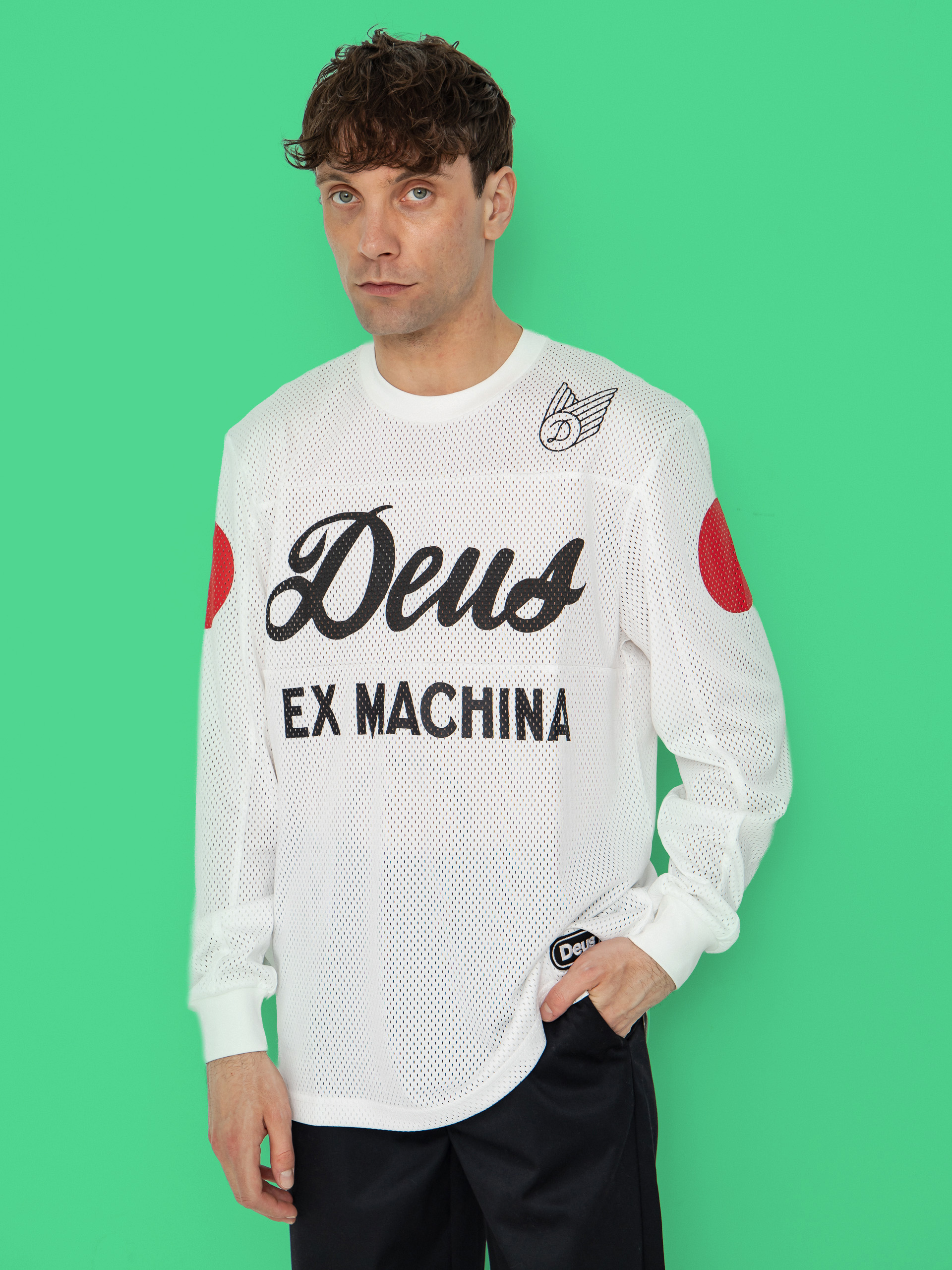 Sportowe Deus Ex Machina Longsleeve Saber Moto Jersey