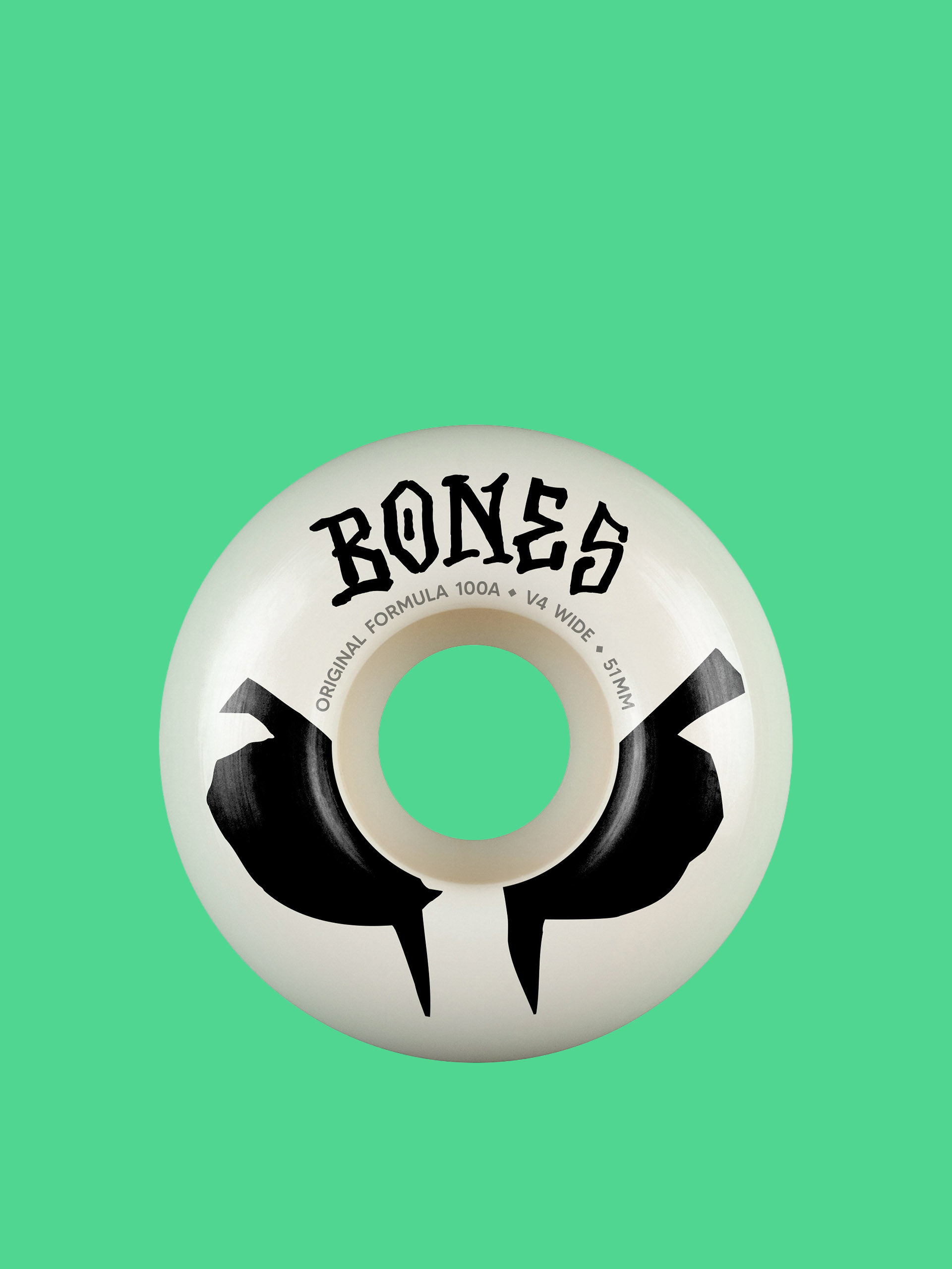 u041au043eu043bu0435u0441u0430 Bones OG Formula V4 Wide 100A (white)