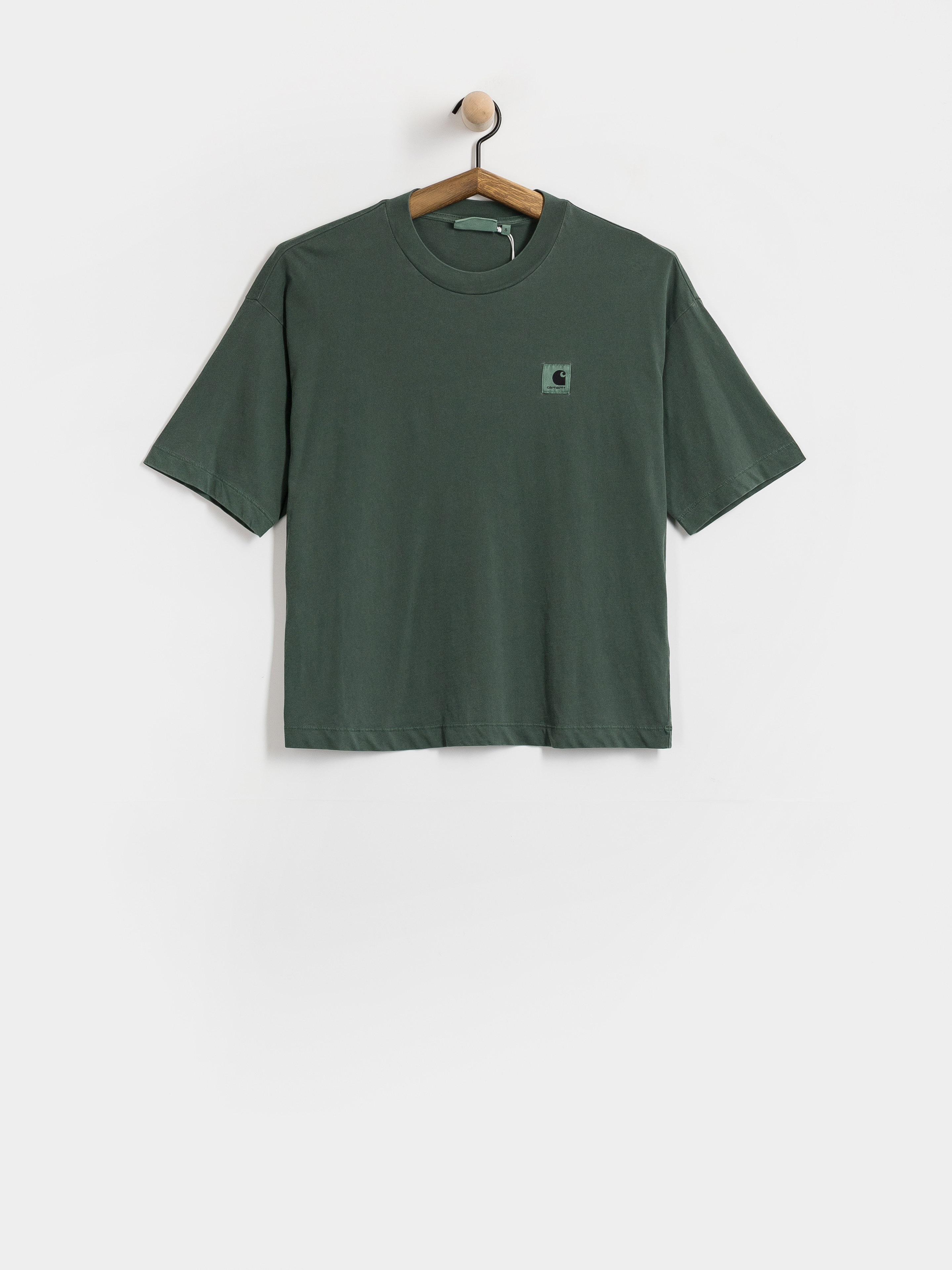 Футболка Carhartt WIP Nelson Wmn (dark scarab/garment dyed)