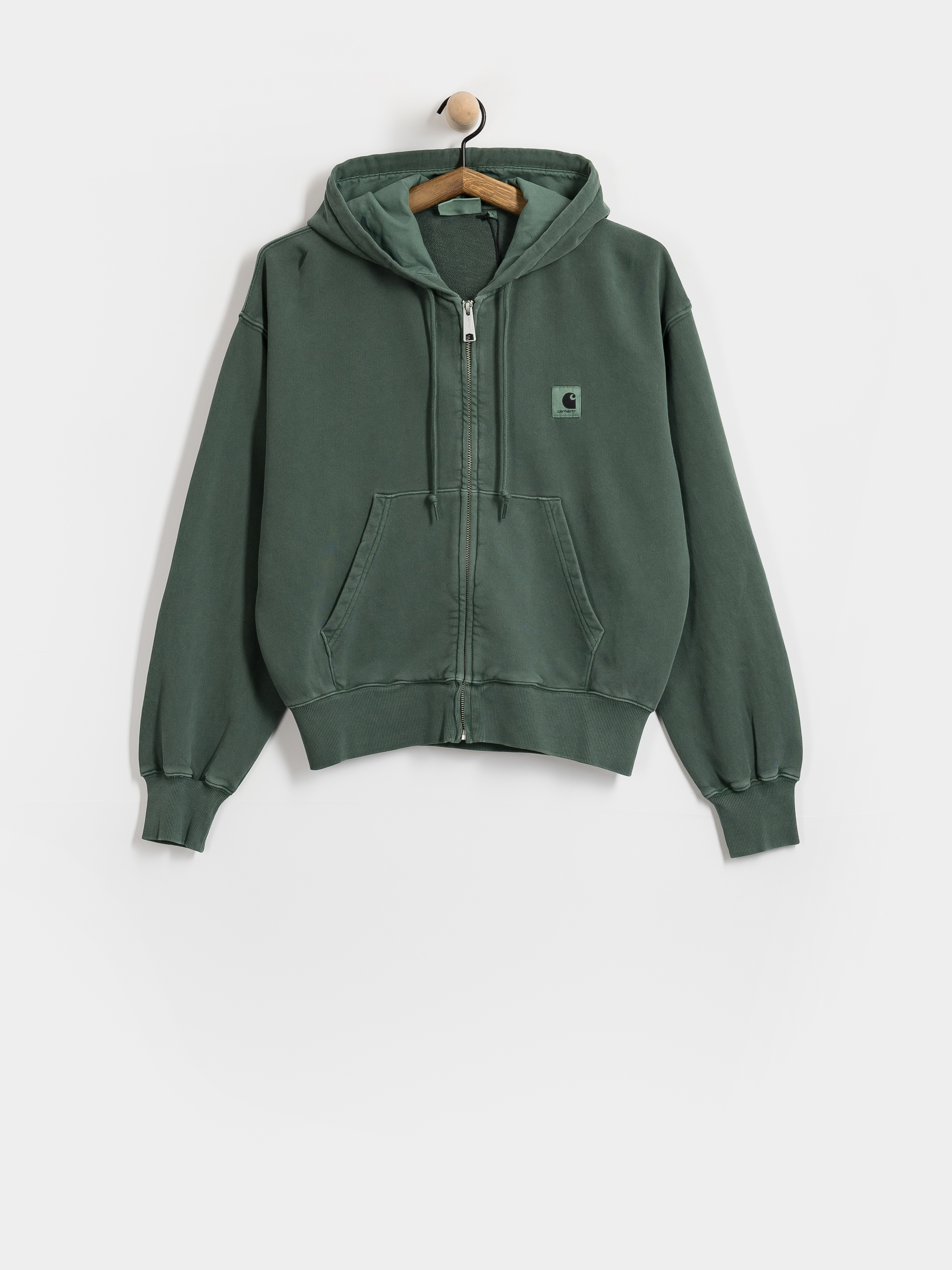 Худі Carhartt WIP Nelson ZHD Wmn (dark scarab/garment dyed)