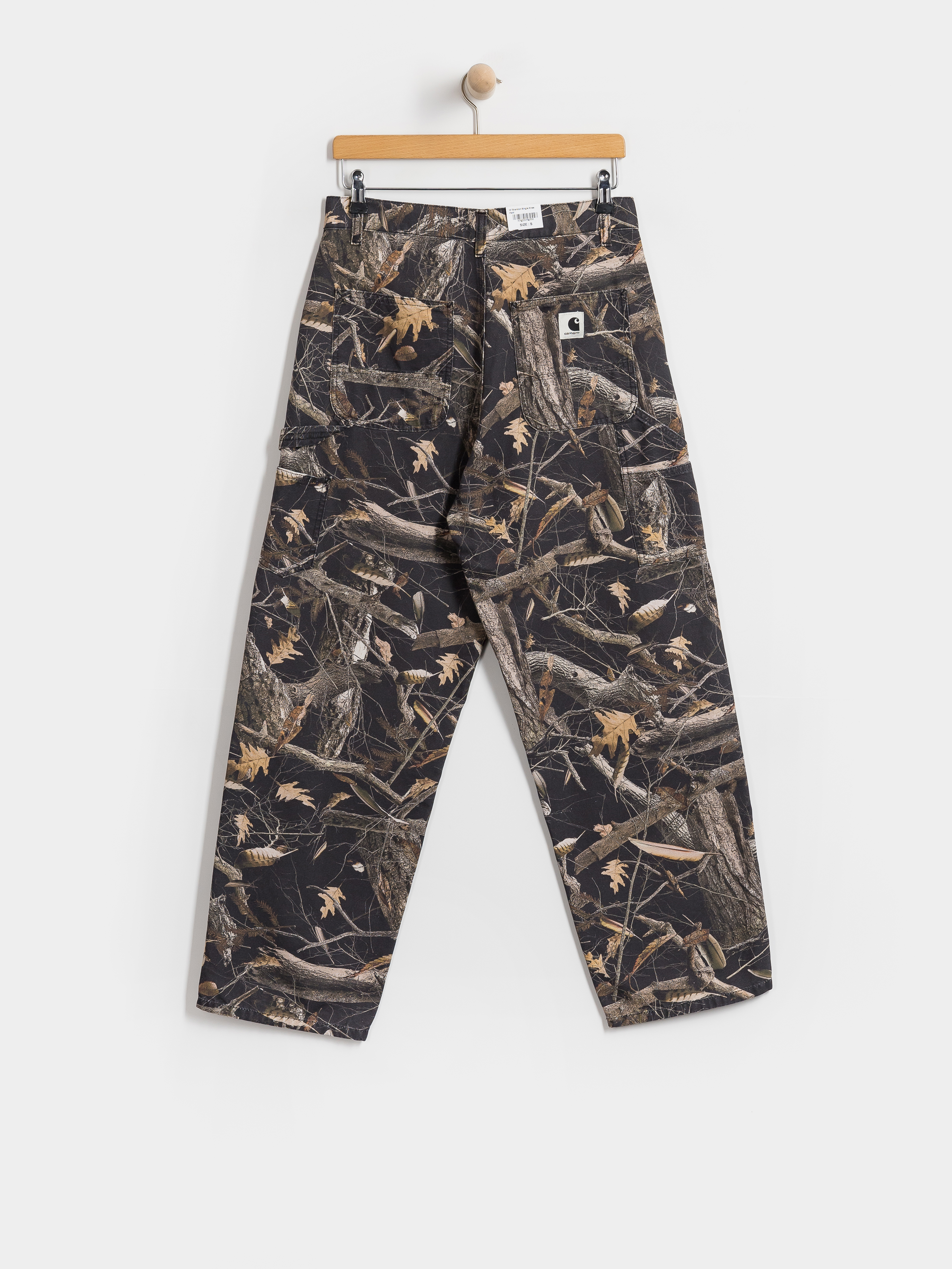 Штани Carhartt WIP Brandon Single Knee Wmn (camo feather tree black/heavy stone wash)