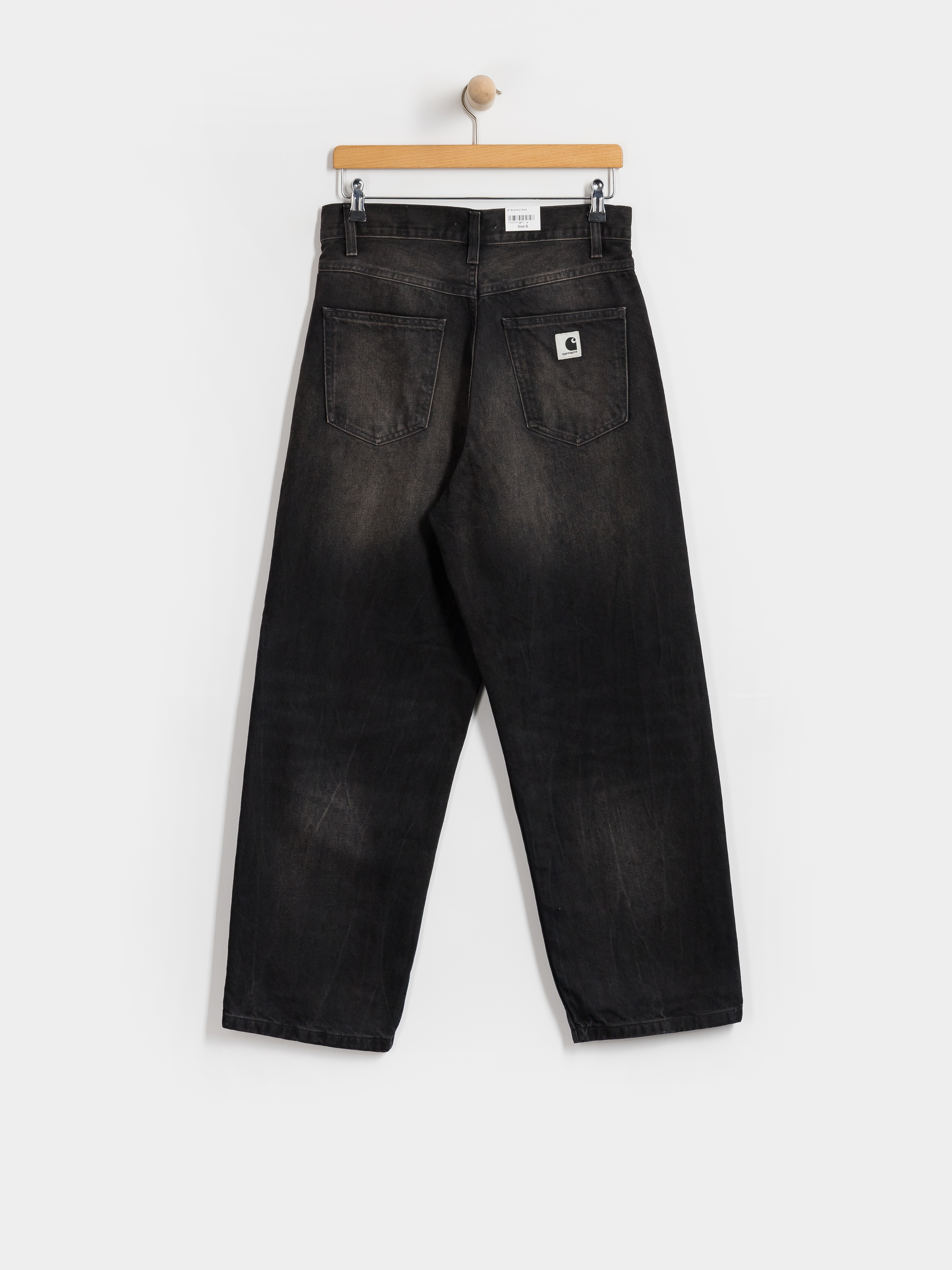Штани Carhartt WIP Brandon Wmn (black/tobacco used wash)