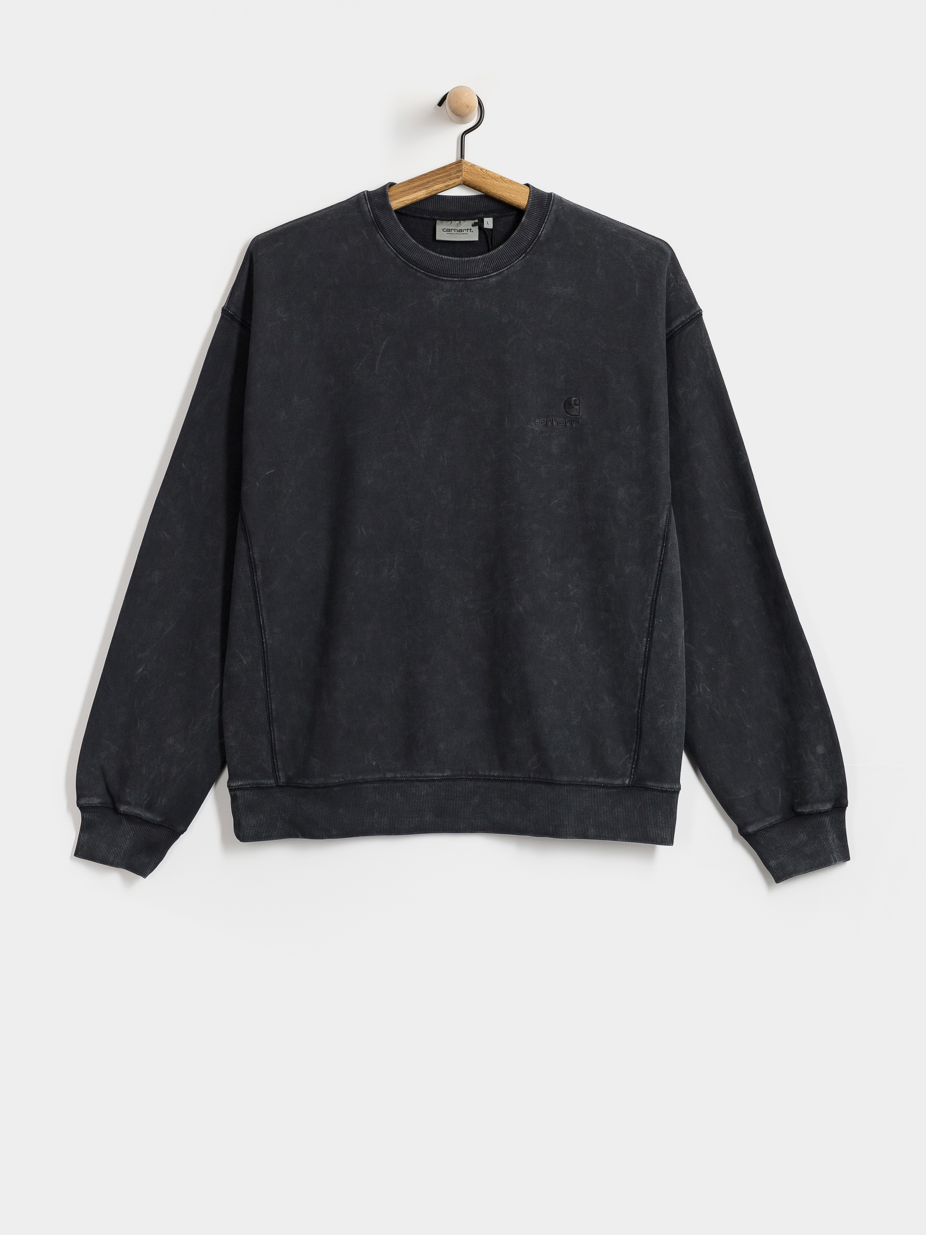 Світшот Carhartt WIP Lambert (black/moon wash)