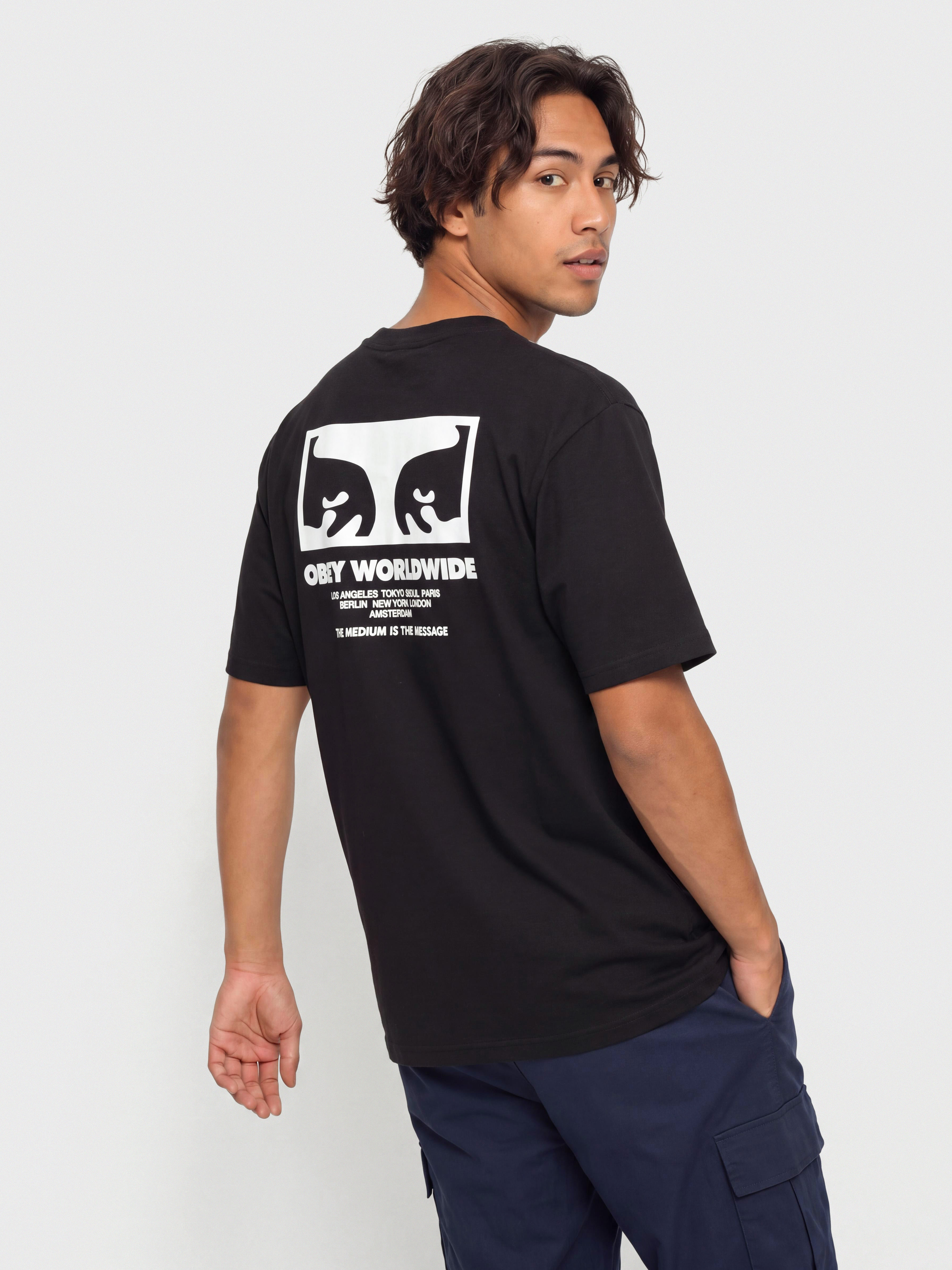 Футболка OBEY The Medium Is The Message (black)