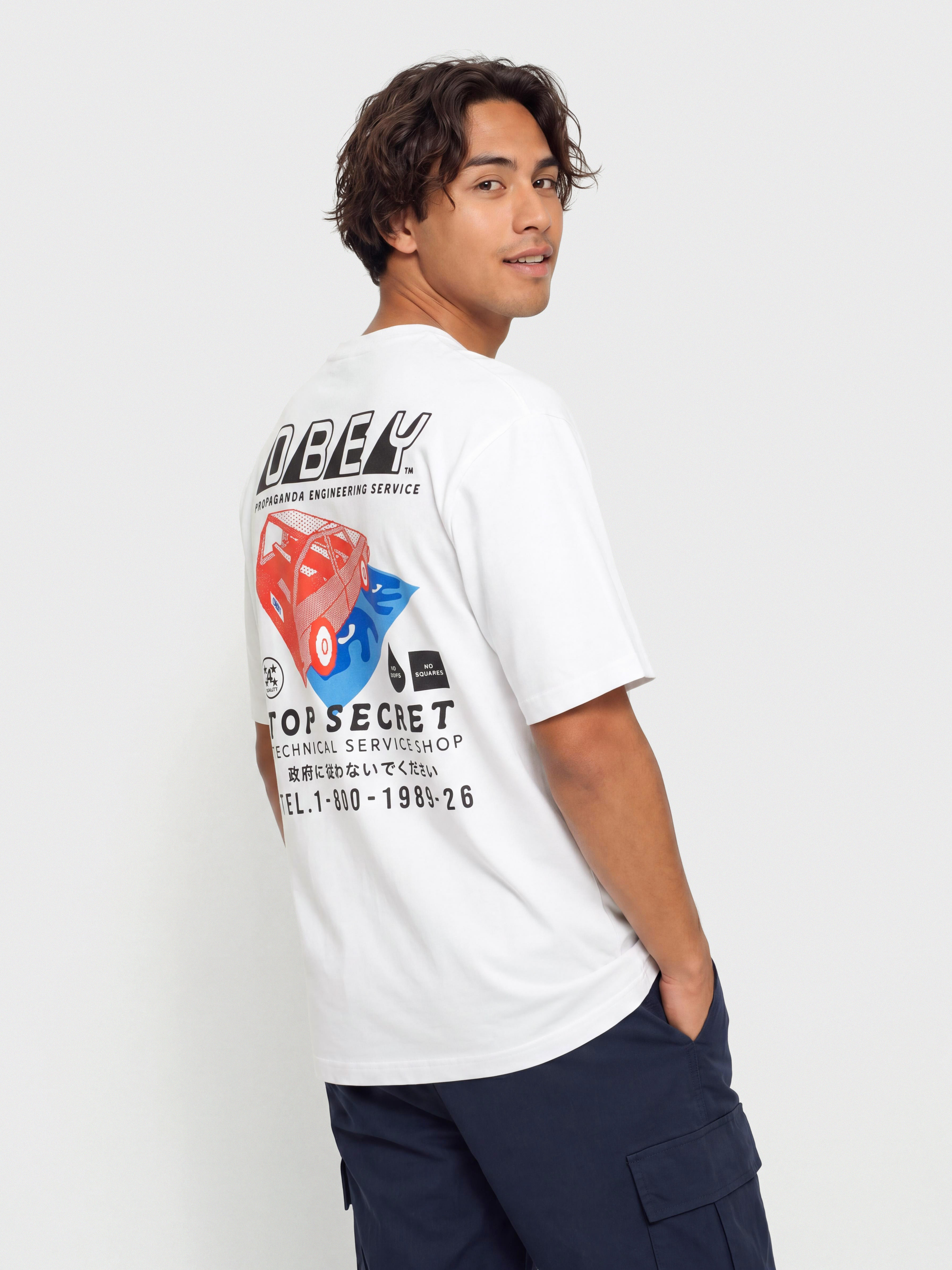 Футболка OBEY Top Secret (white)