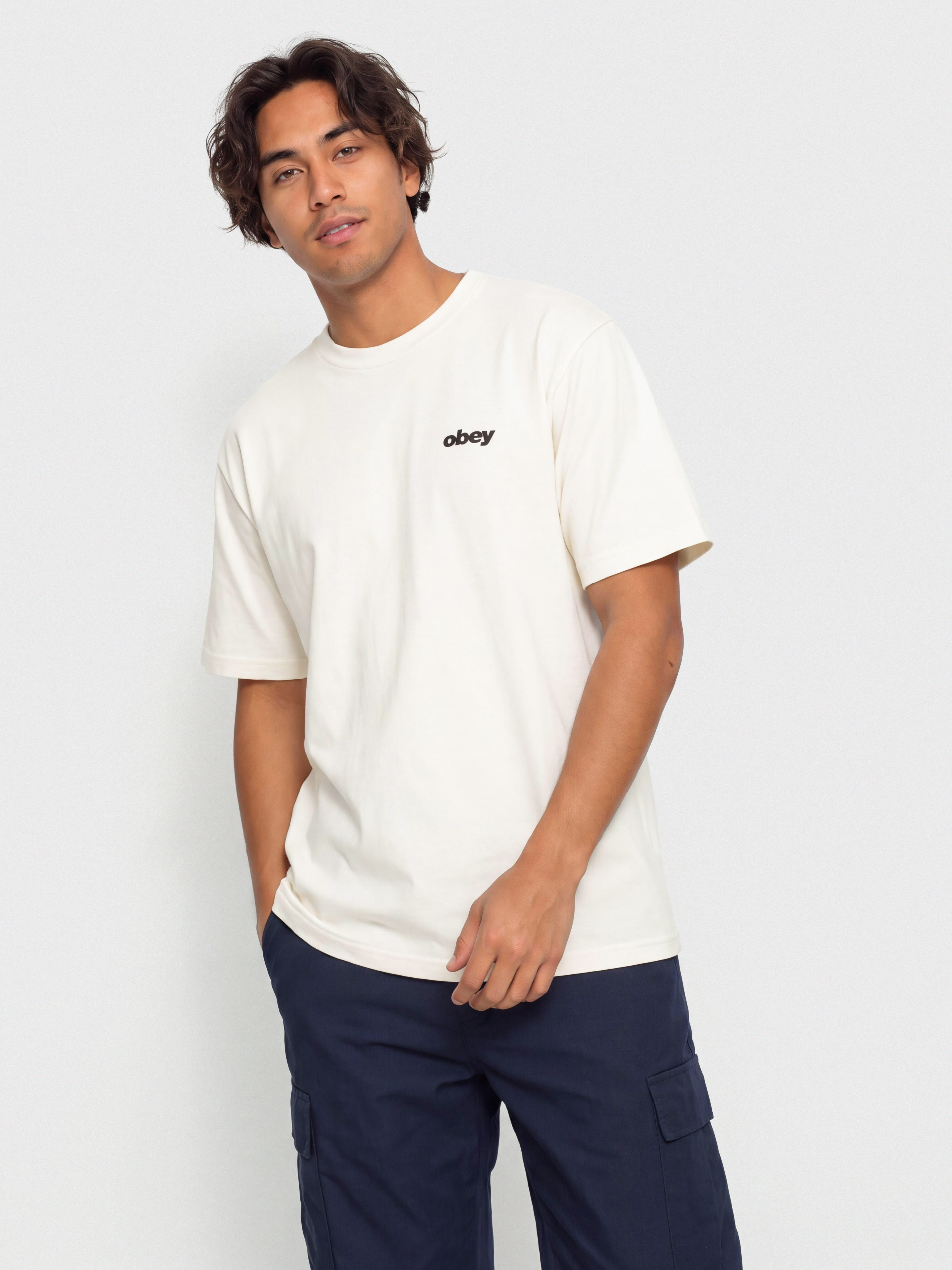 Футболка OBEY Stronger Together (vintage white)