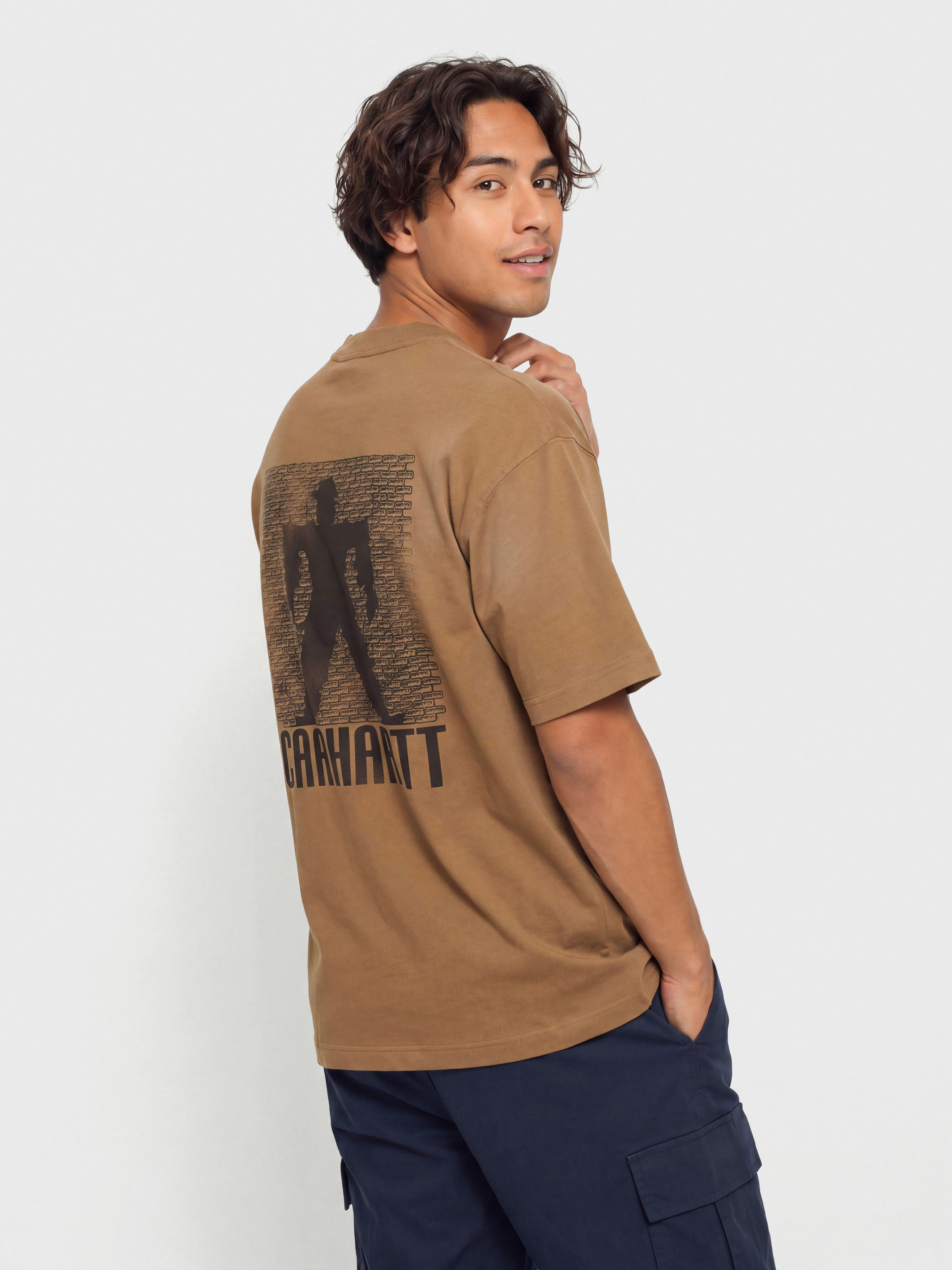 Футболка Carhartt WIP Bricky Man (wip h brown/stone dyed)