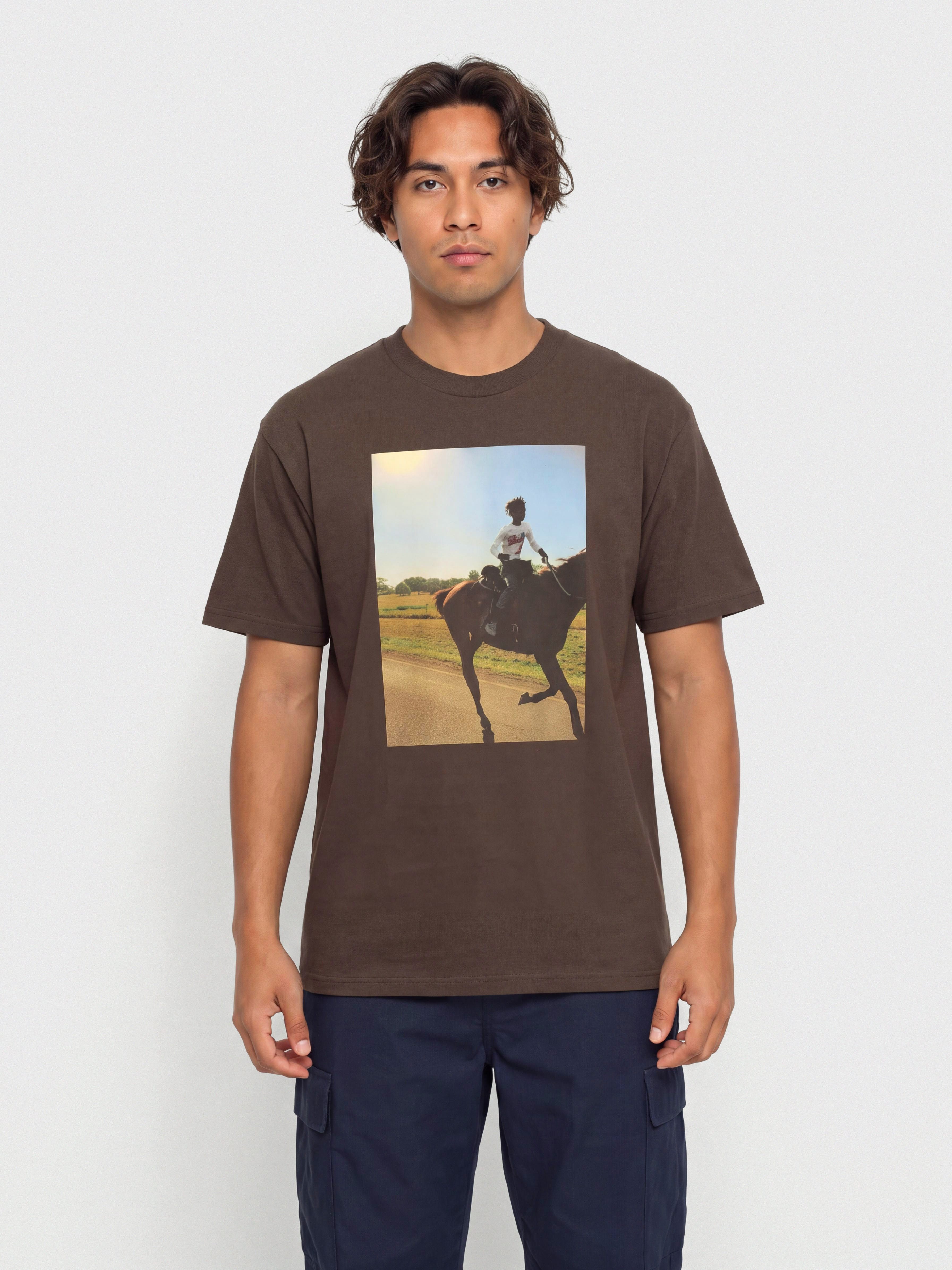 Футболка OBEY Trail Ride (java brown)