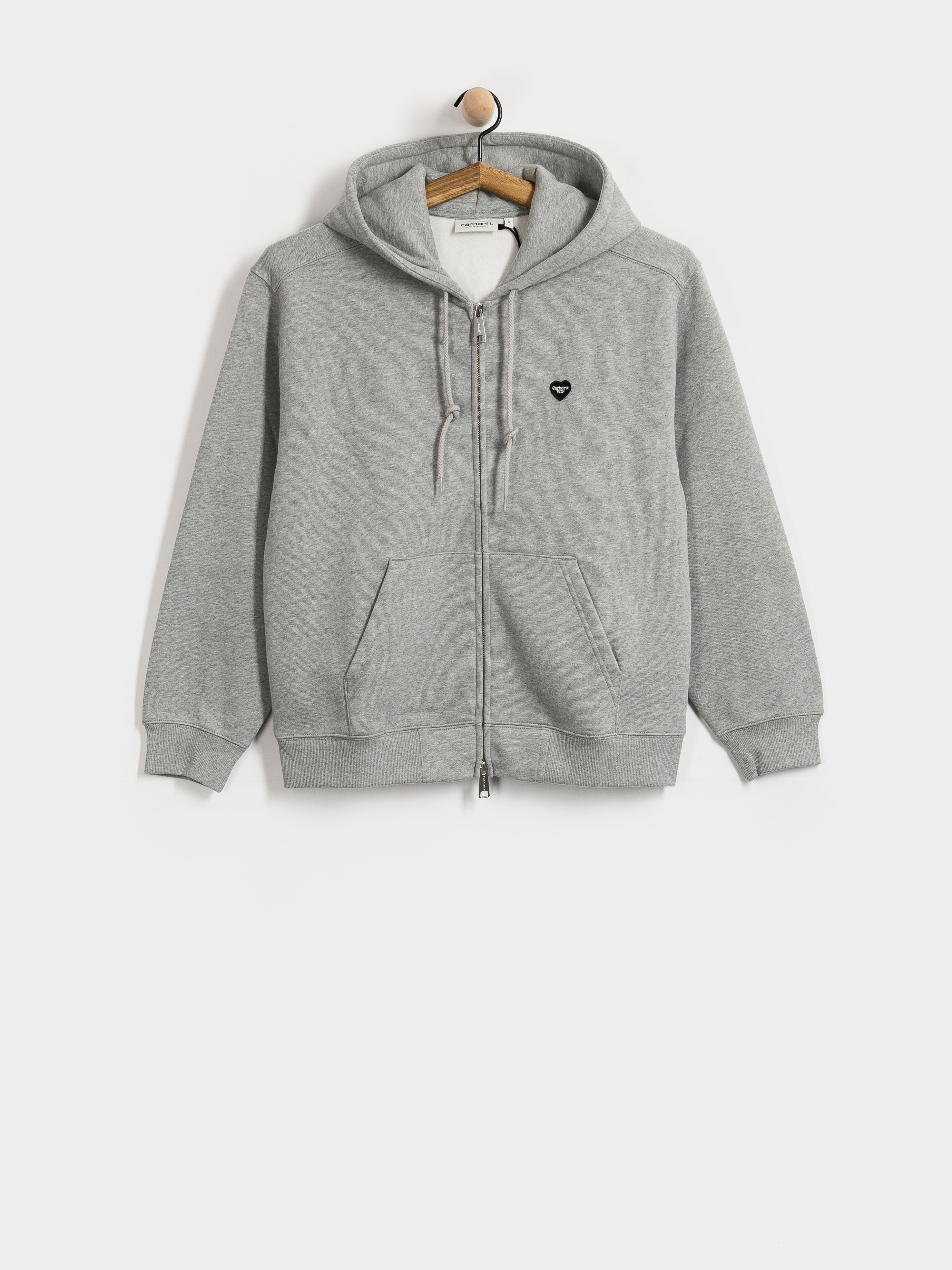 Худі Carhartt WIP Small Heart Patch ZHD Wmn (grey heather/black)