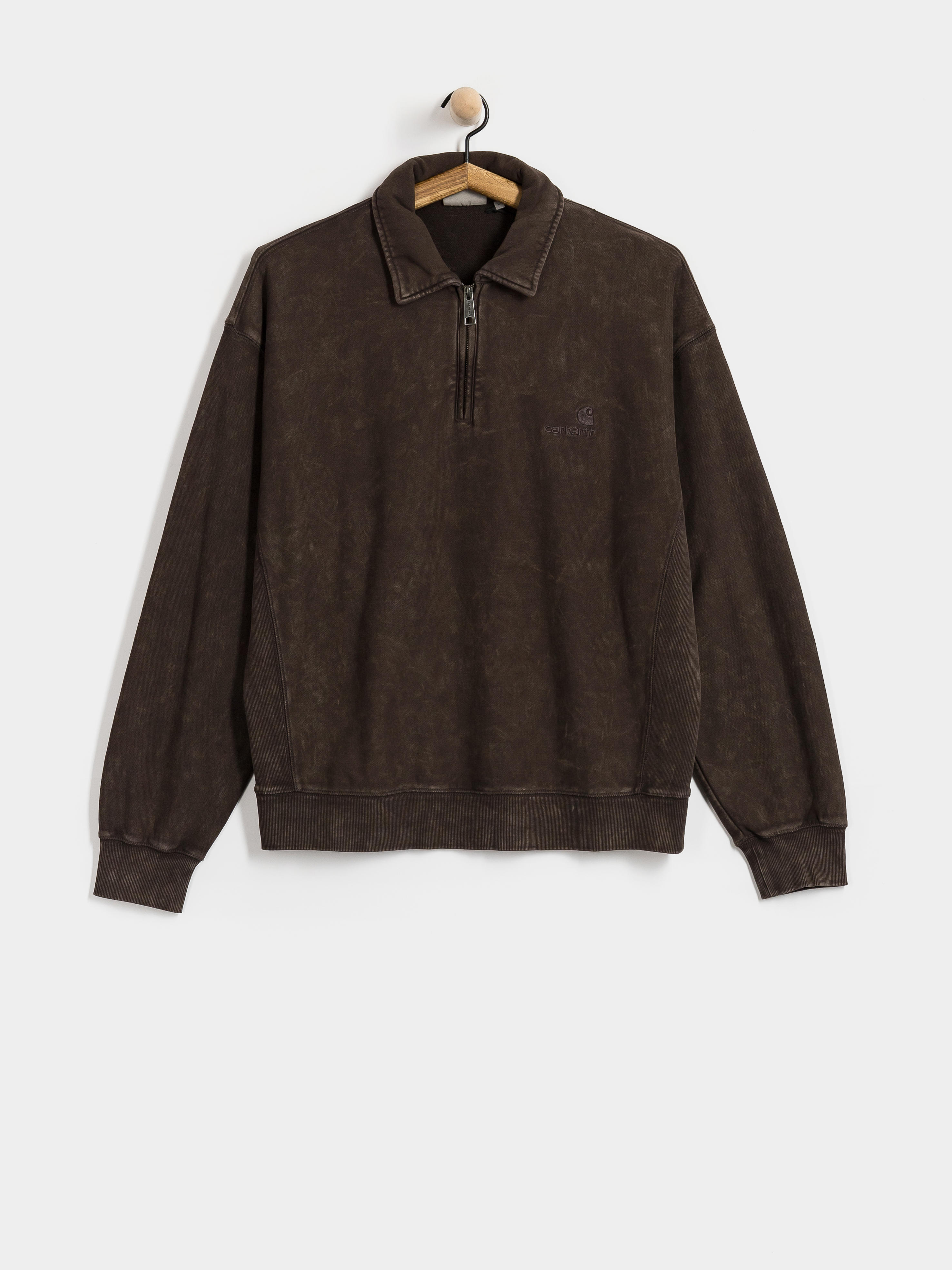 Світшот Carhartt WIP Lambert Polo (tobacco/moon wash)