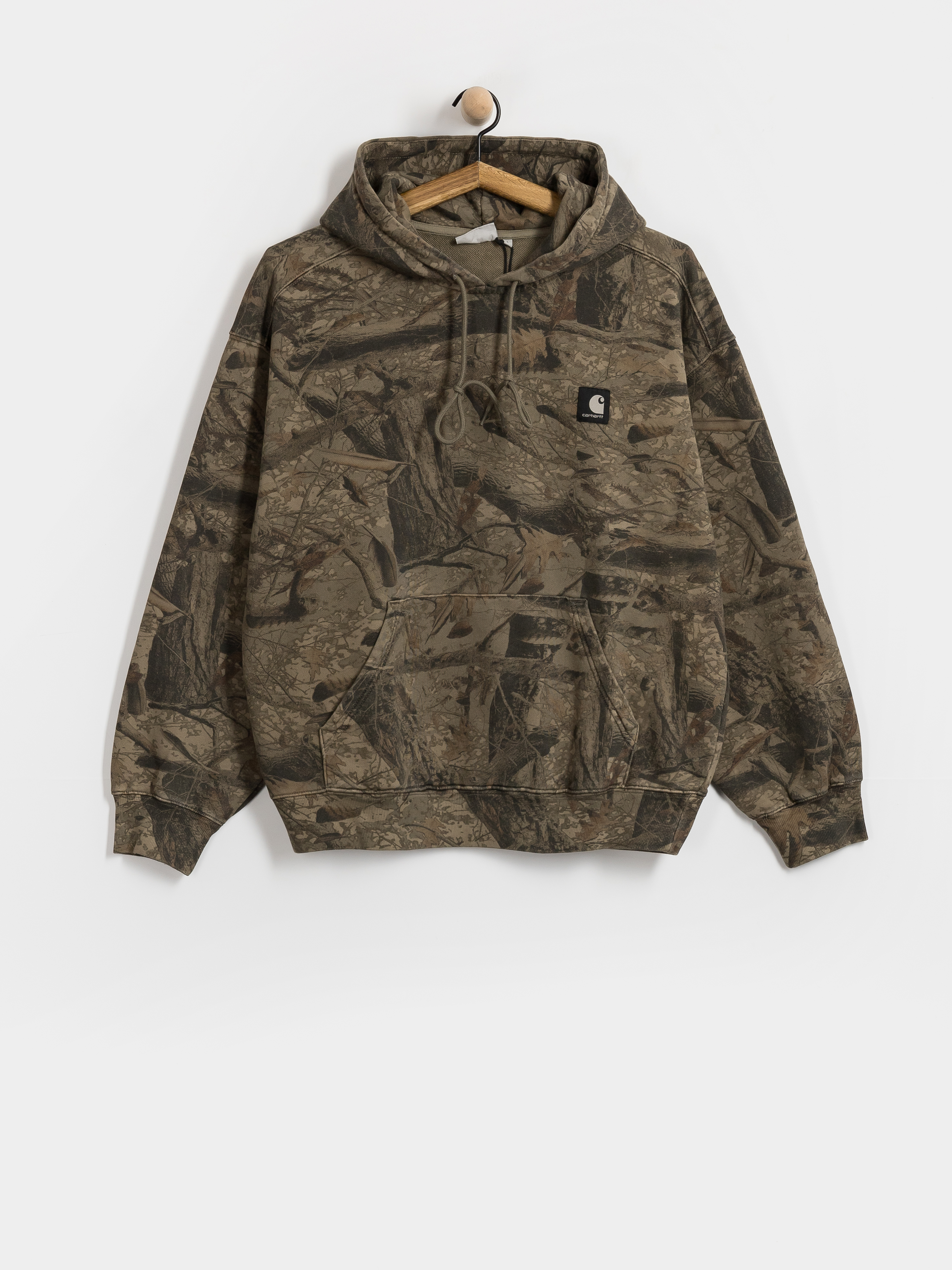 Худі Carhartt WIP Feather Tree HD (camo feather tree khaki/shungite/garment dyed)