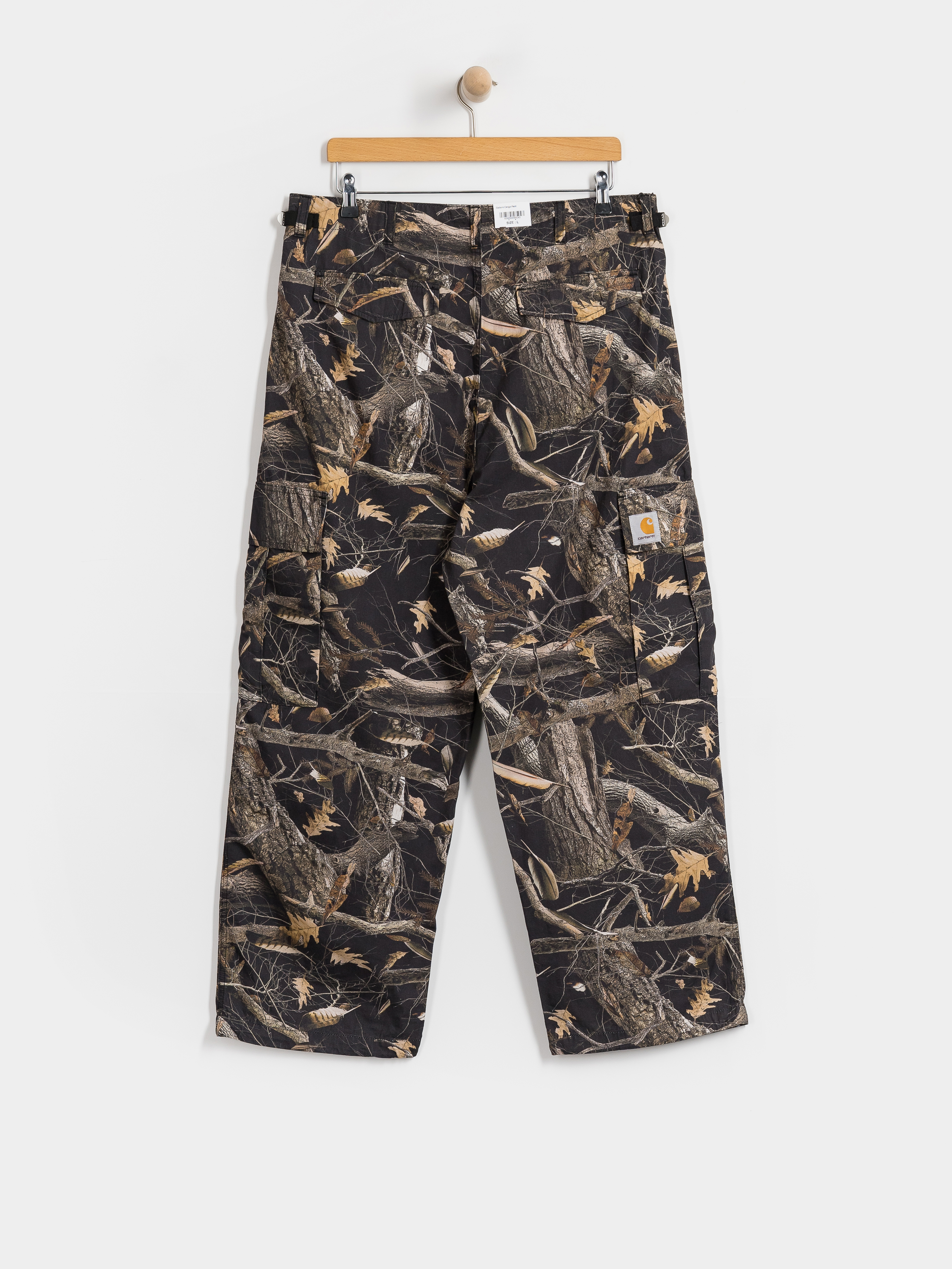 Штани Carhartt WIP Osborn Cargo (camo feather tree black/rinsed)