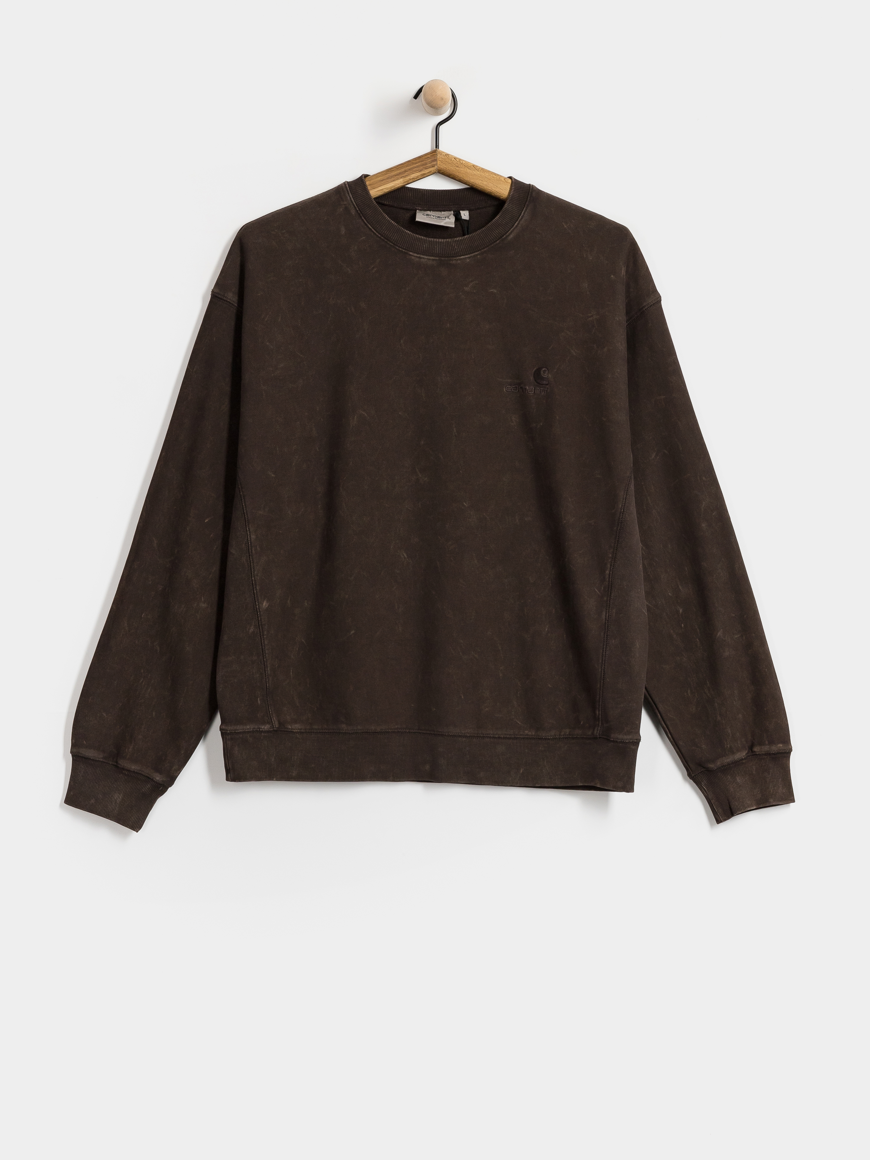 Світшот Carhartt WIP Lambert (tobacco/moon wash)
