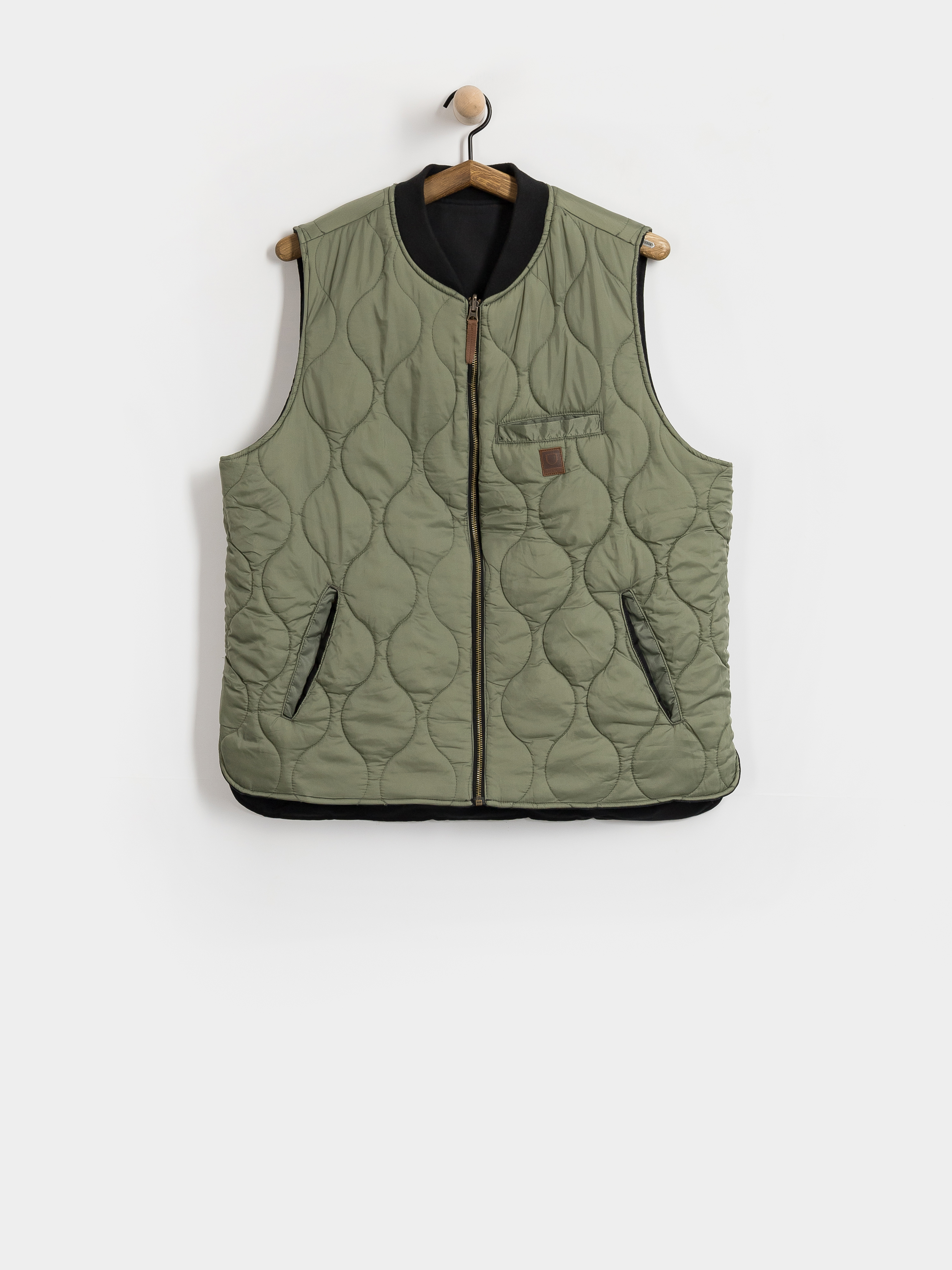 Безрукавка Brixton Builders Abraham Rev (black/olive surplus)