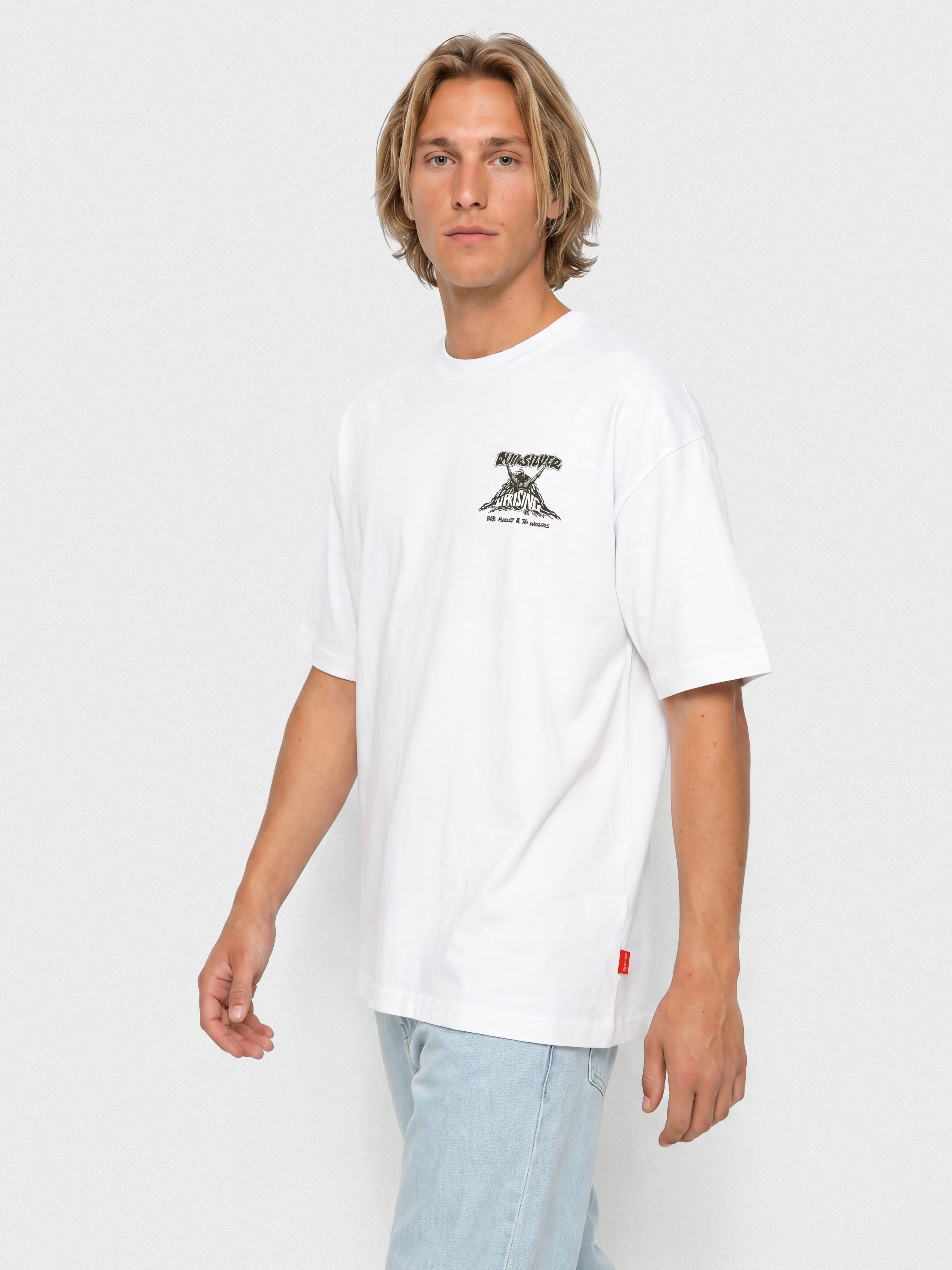Футболка Quiksilver X Bob Uprising (snow white)