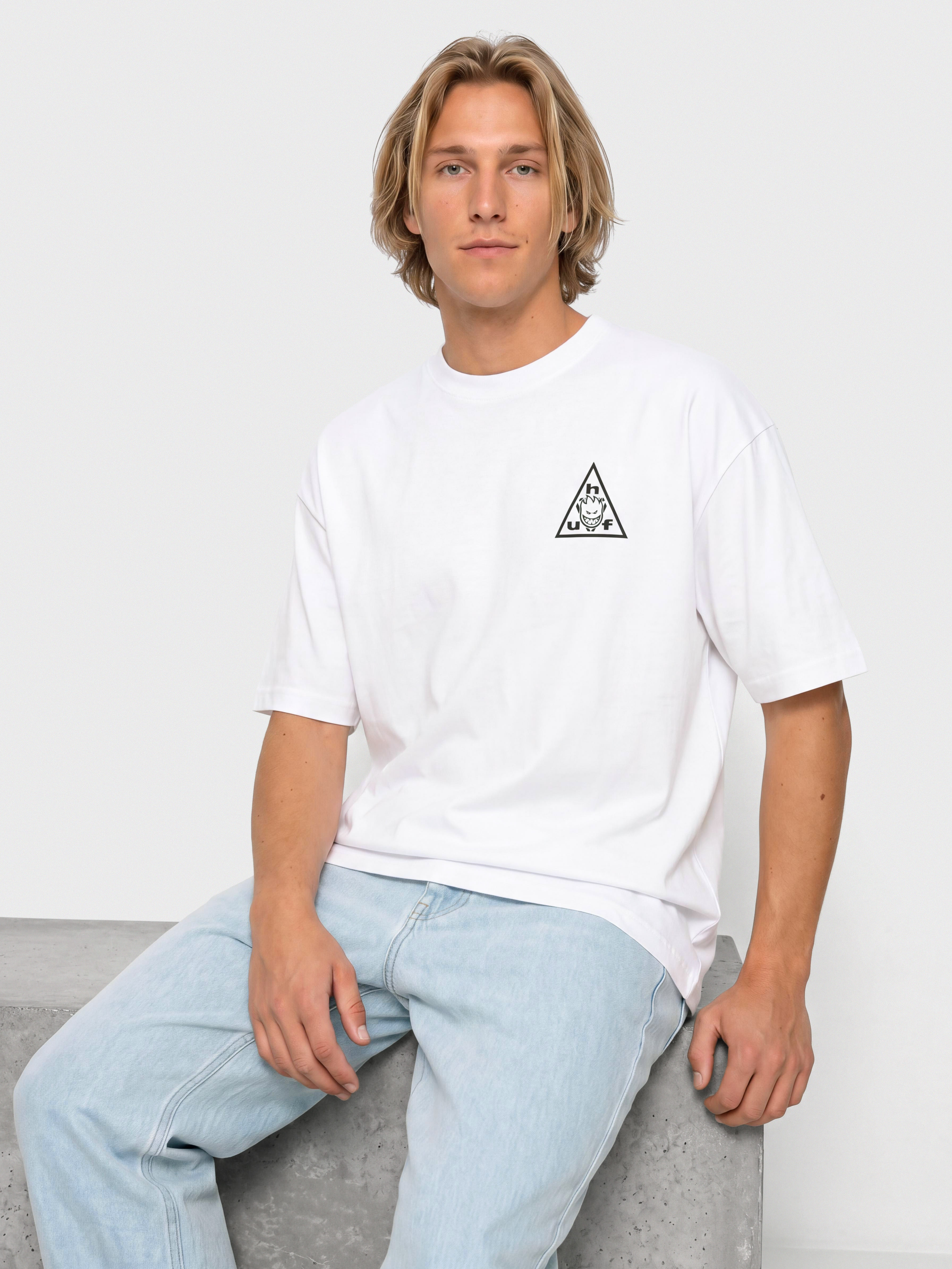 Футболка HUF X Spitfire Sticker TT (white)