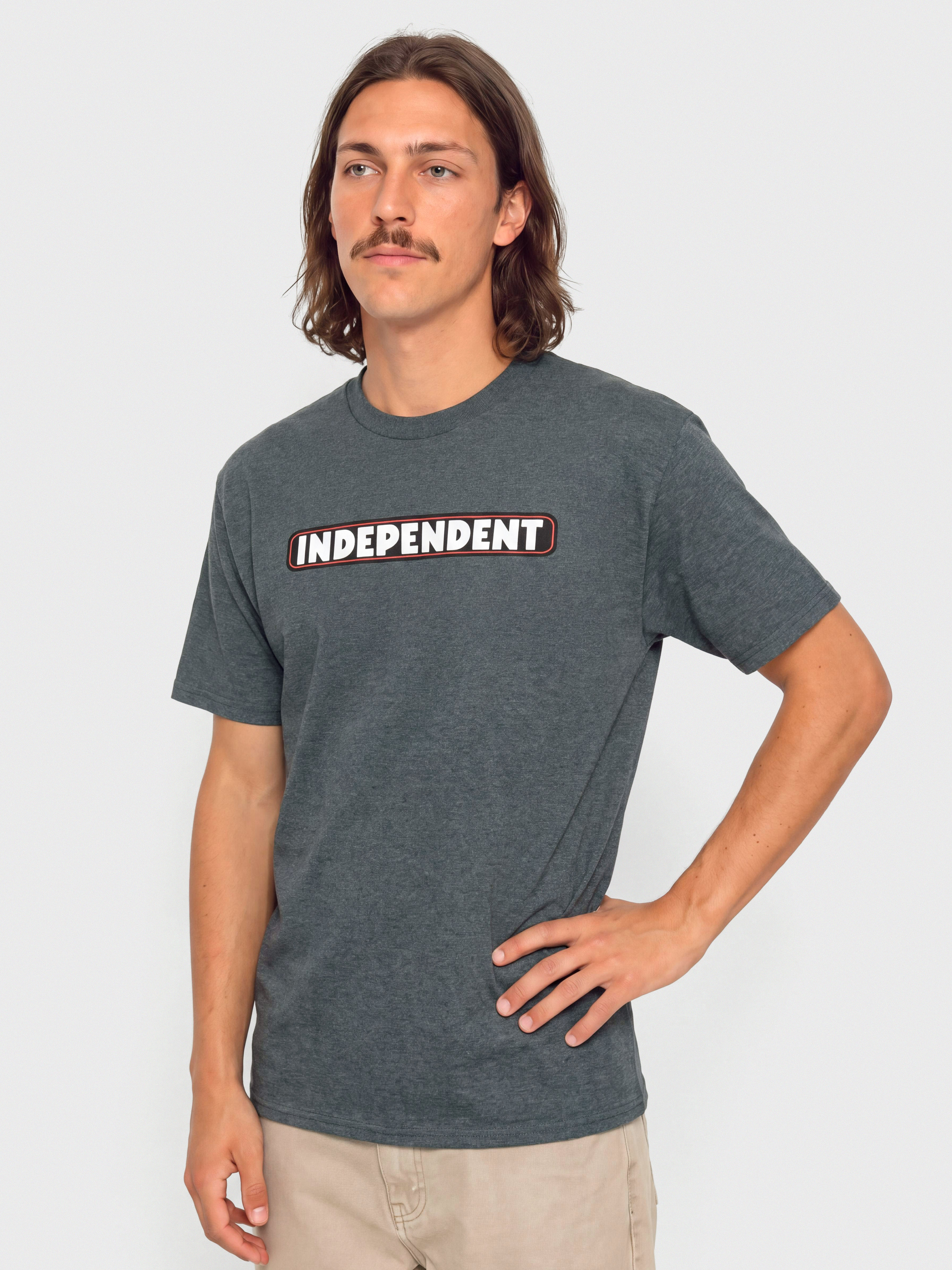 Футболка Independent Bar Logo (dk hthr)