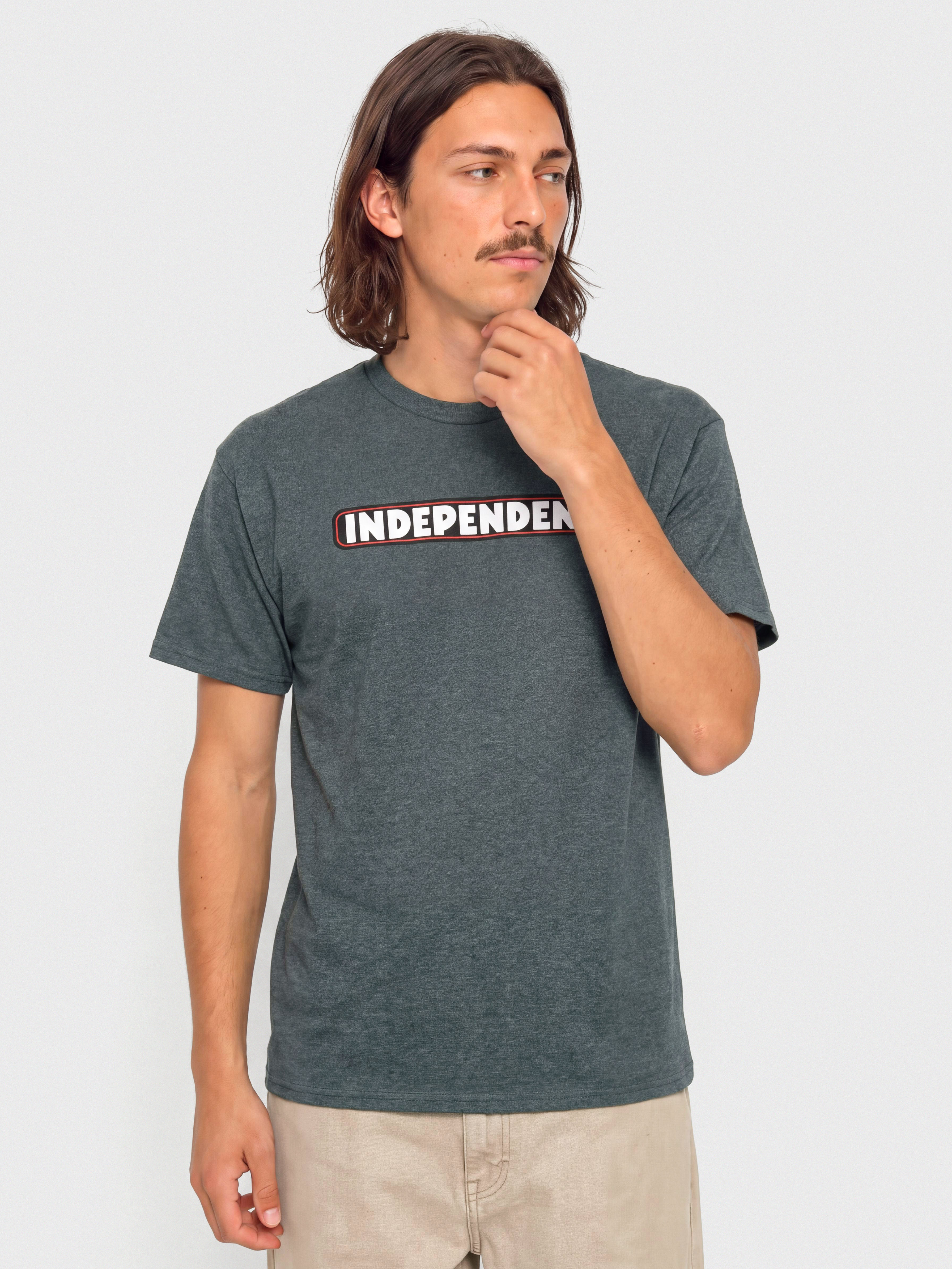 Футболка Independent Bar Logo (dk hthr)