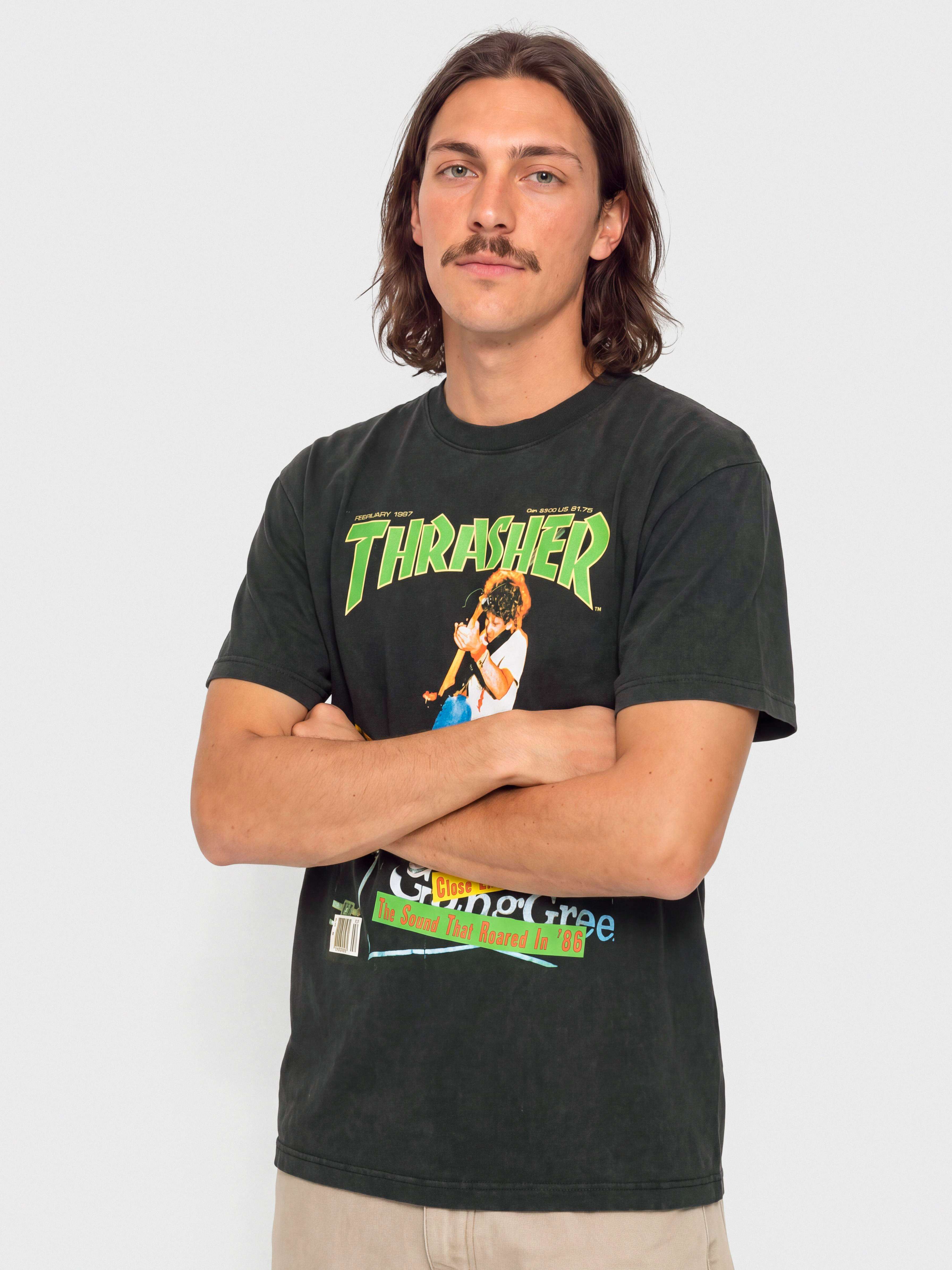 Футболка Thrasher February 1987 (vintage black)