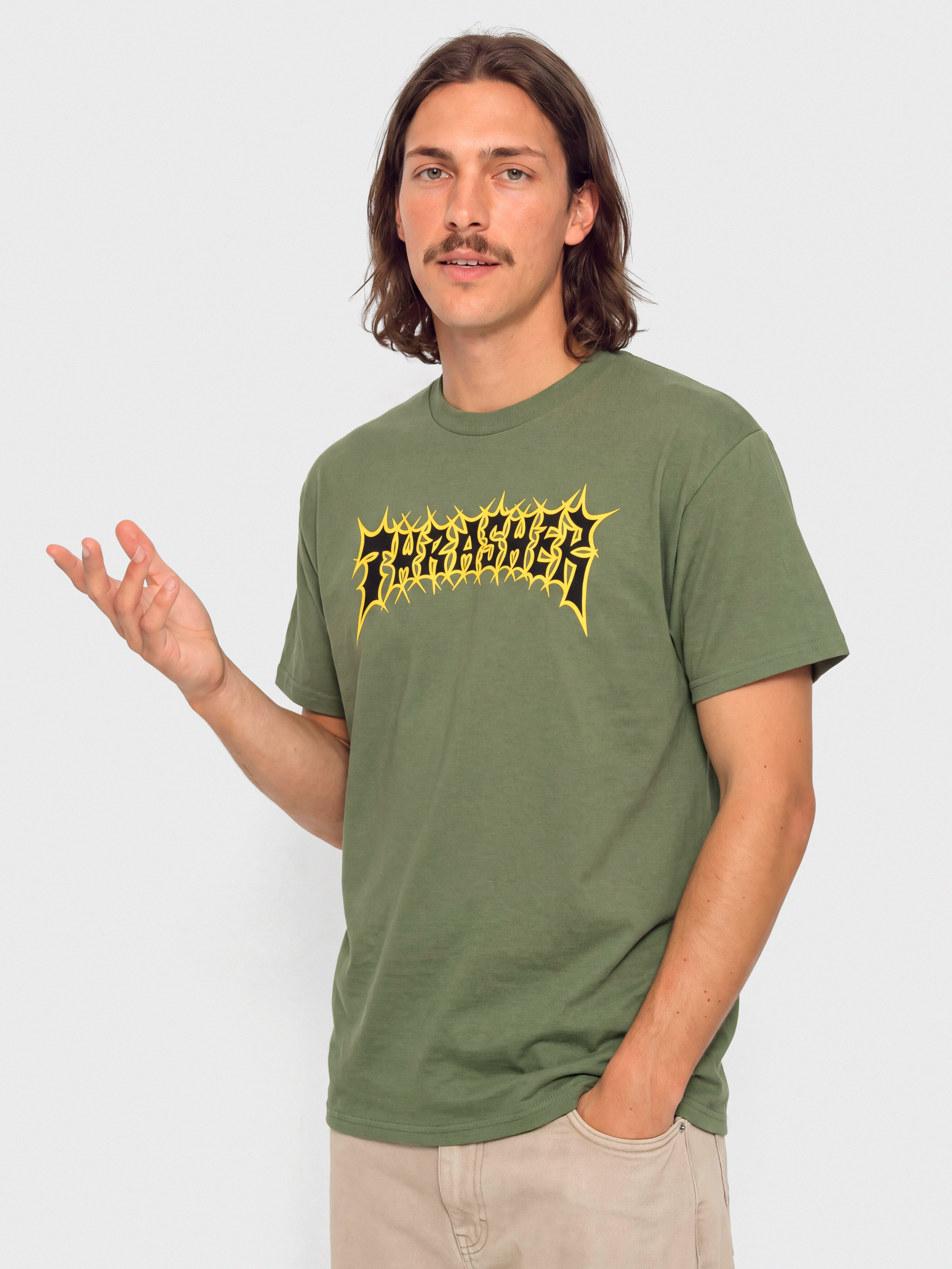 Футболка Thrasher Spikey (military green)