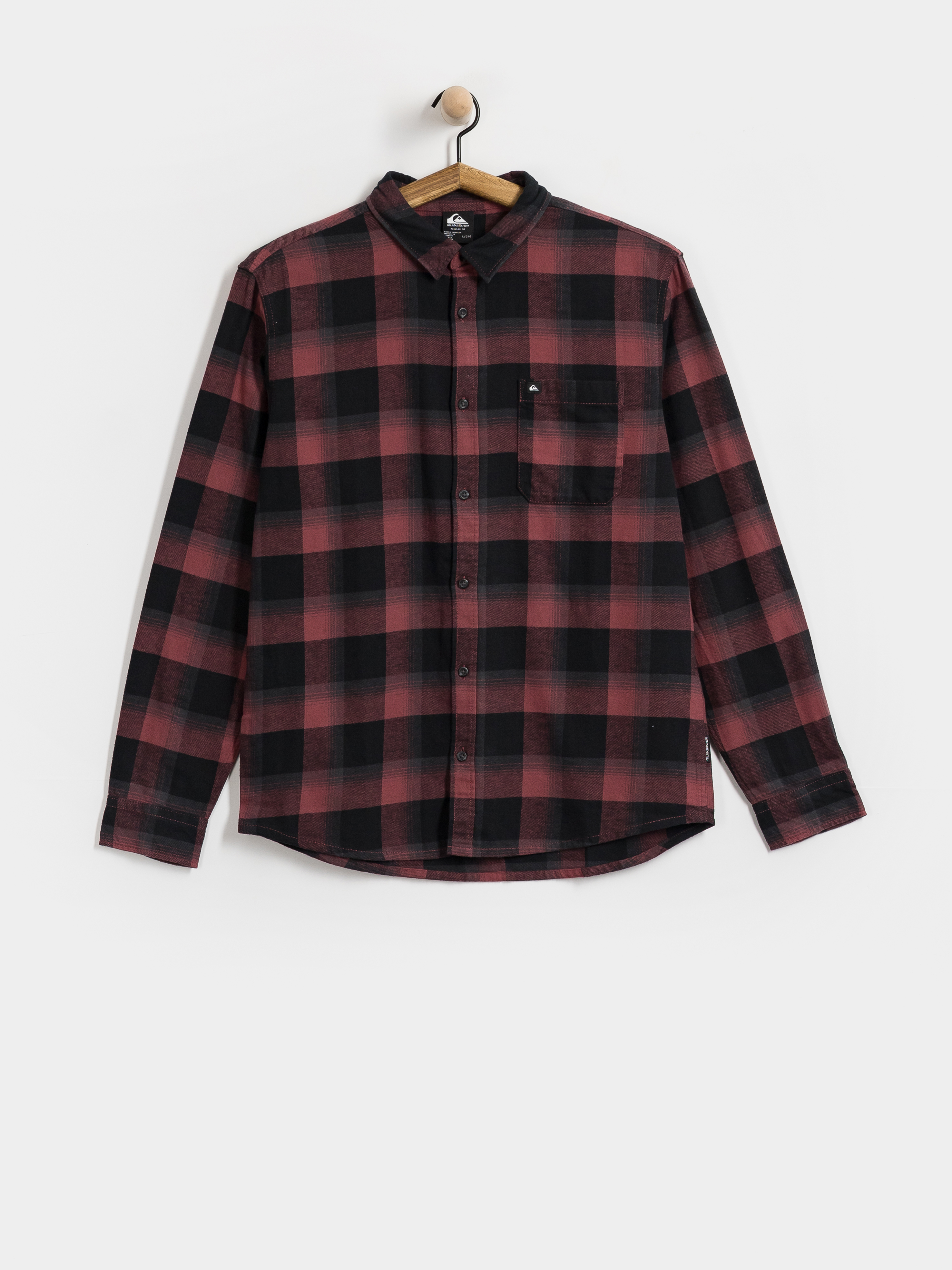 Сорочка Quiksilver Motherfly Plaid (oxblood red motherfly)