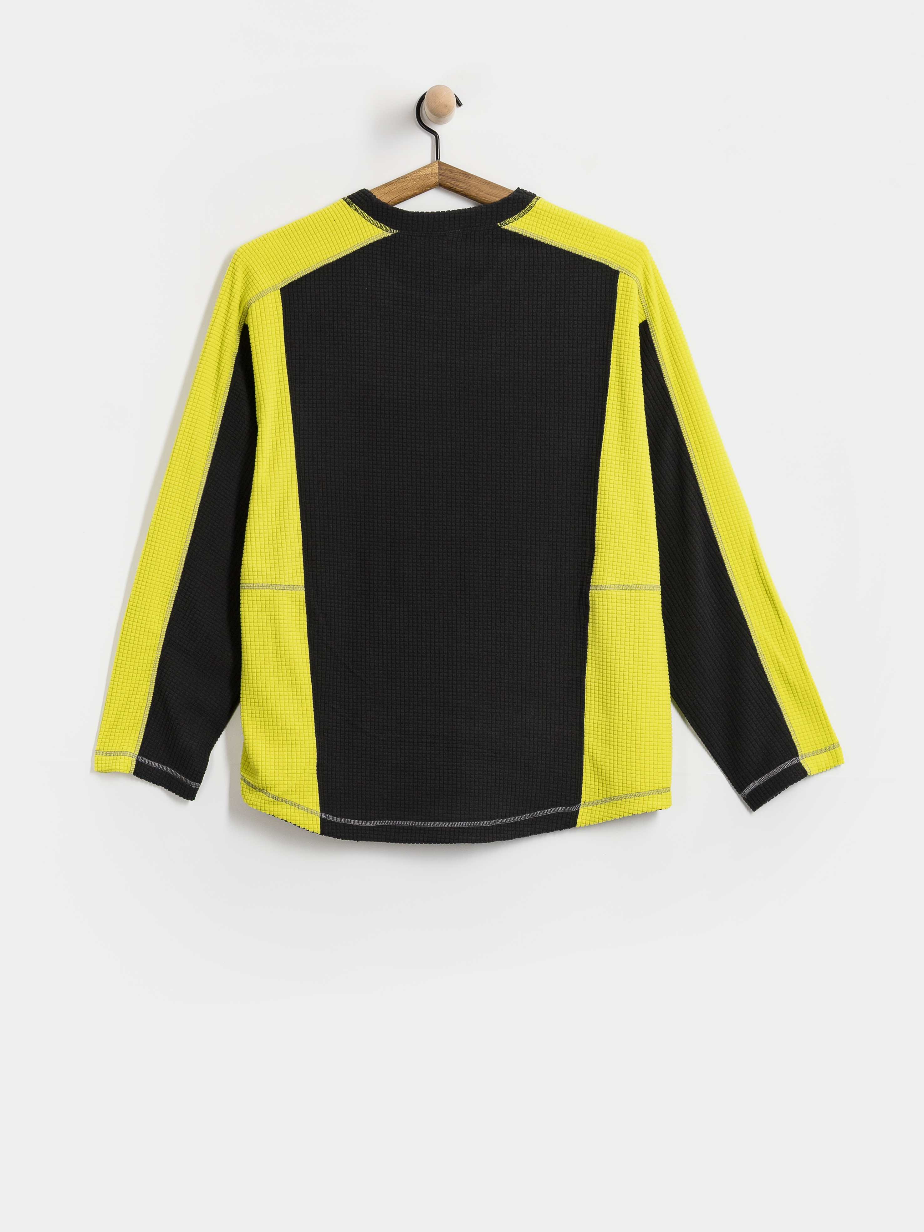 Лонгслів Polar Skate Grid (black/chartreuse)
