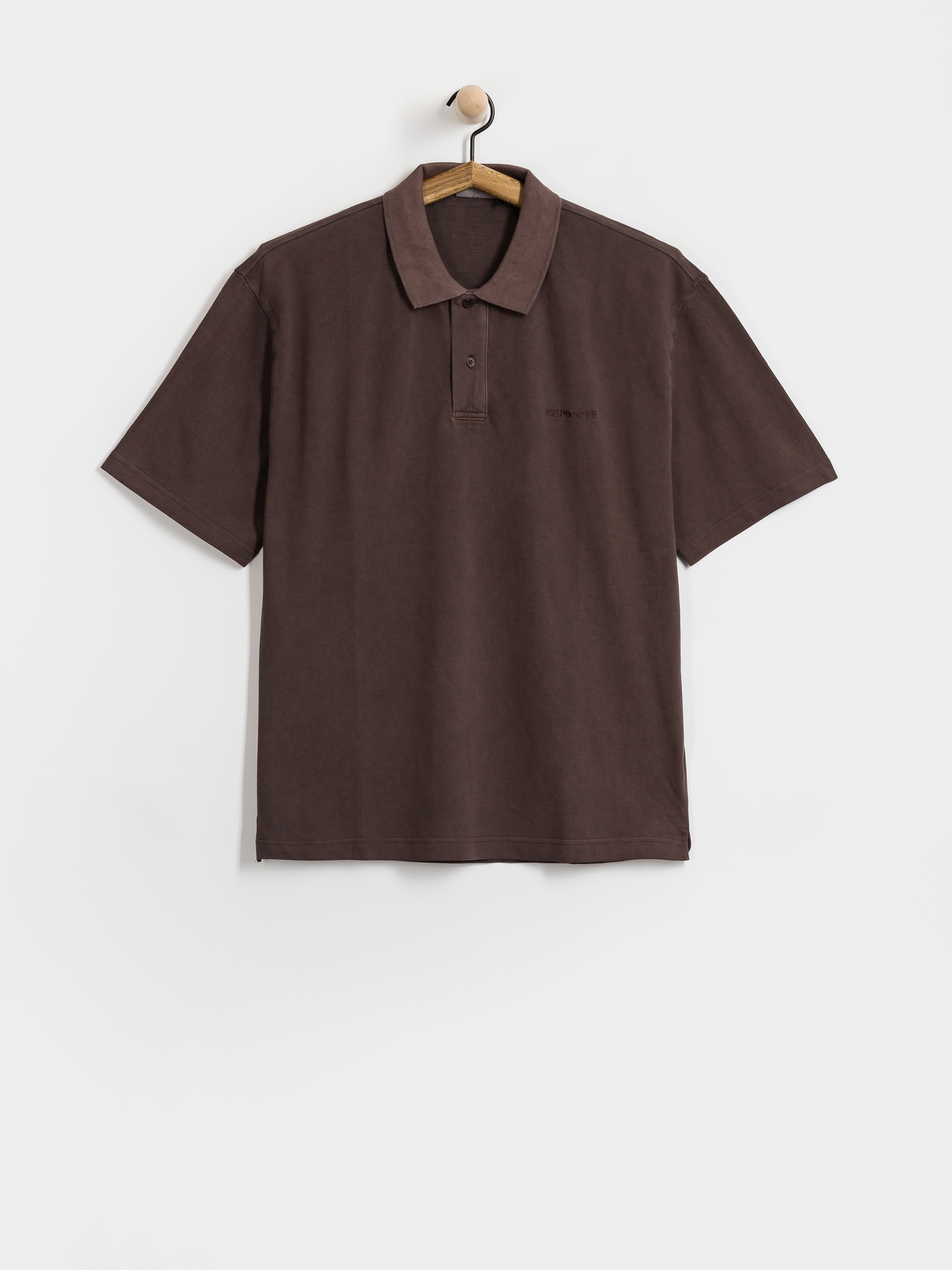 Футболка Carhartt WIP Wayne Polo (palisander/garment dyed)