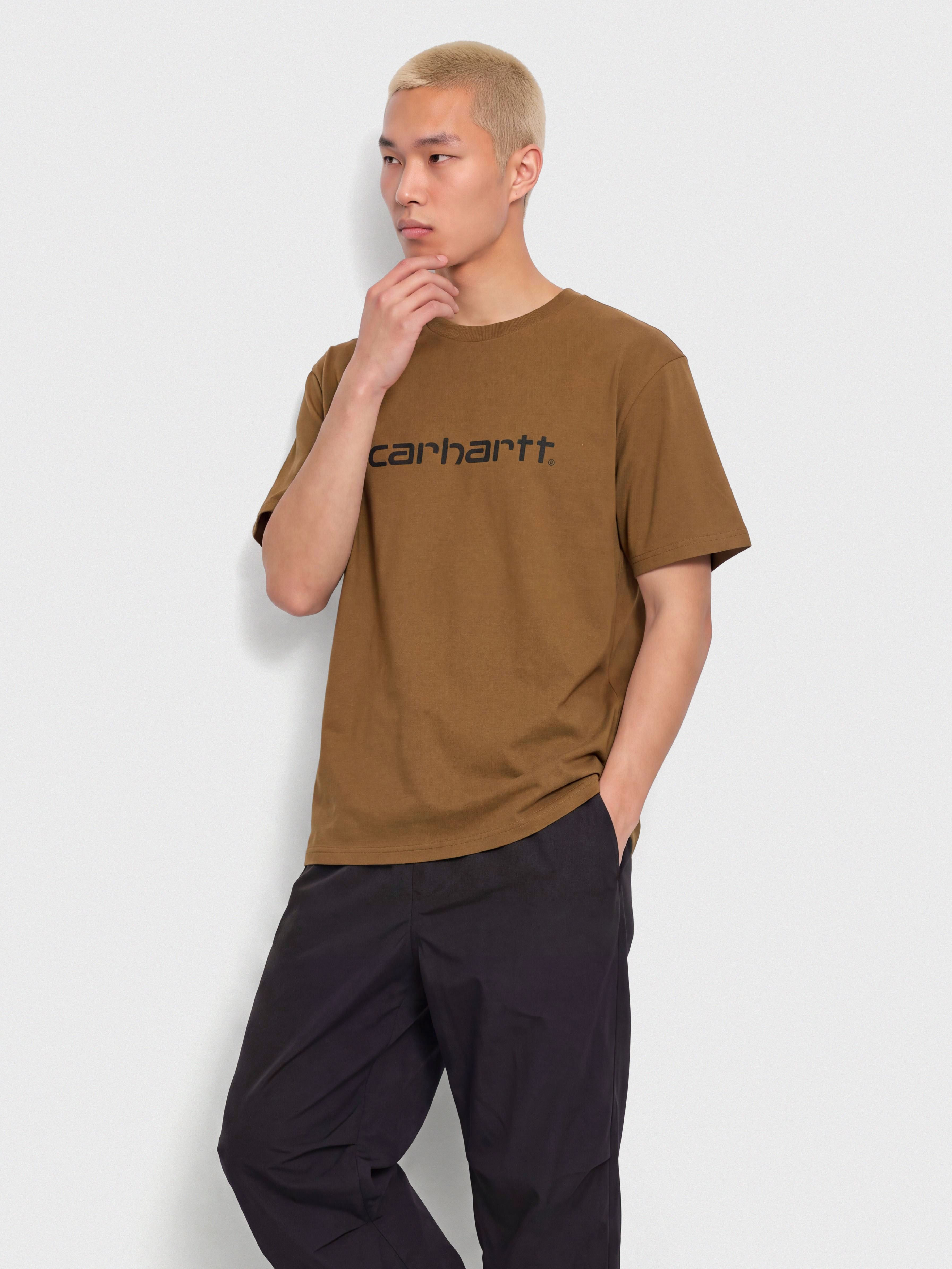 u0424u0443u0442u0431u043eu043bu043au0430 Carhartt WIP Script (wip h brown/black)