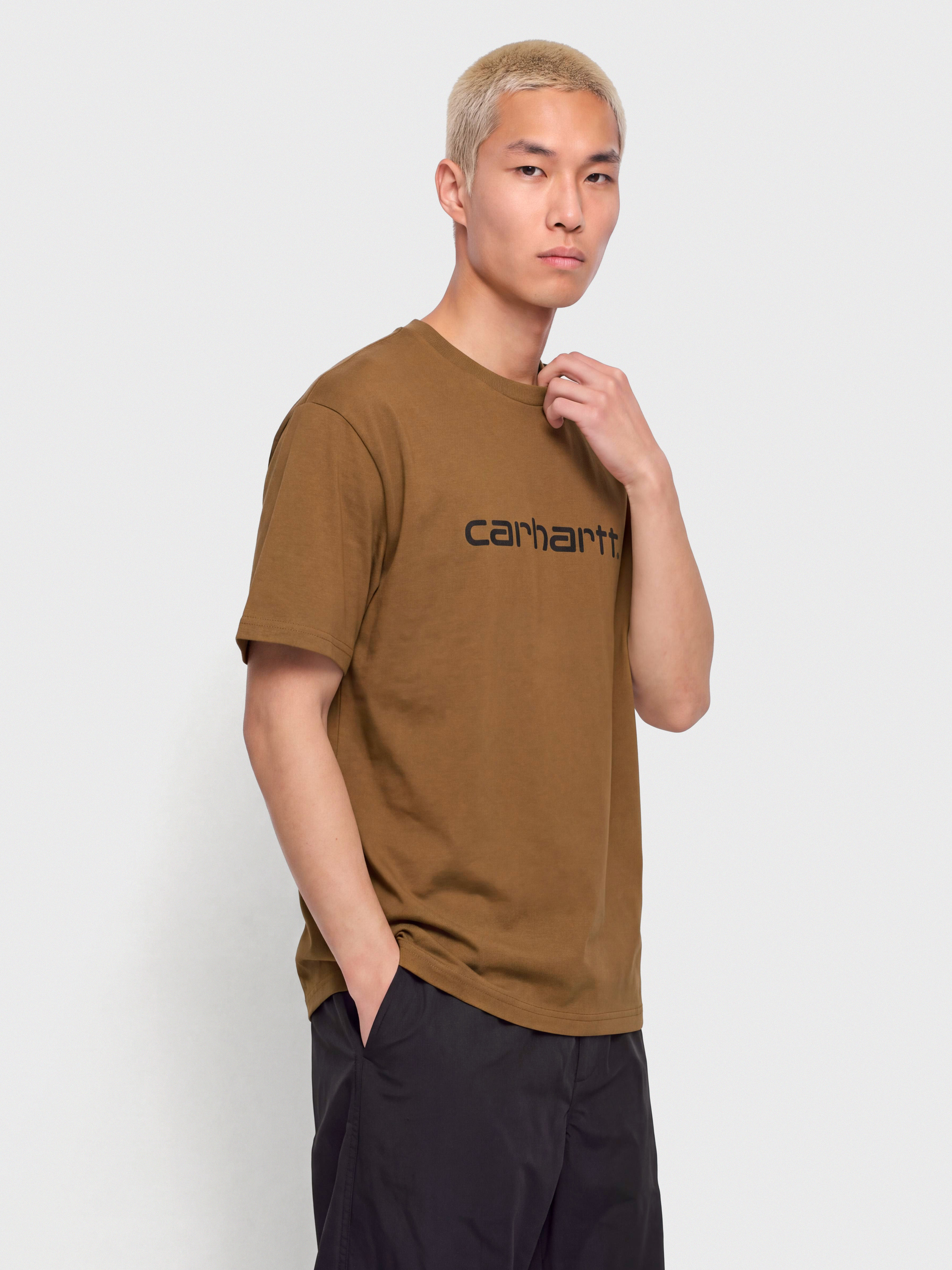 Футболка Carhartt WIP Script (wip h brown/black)