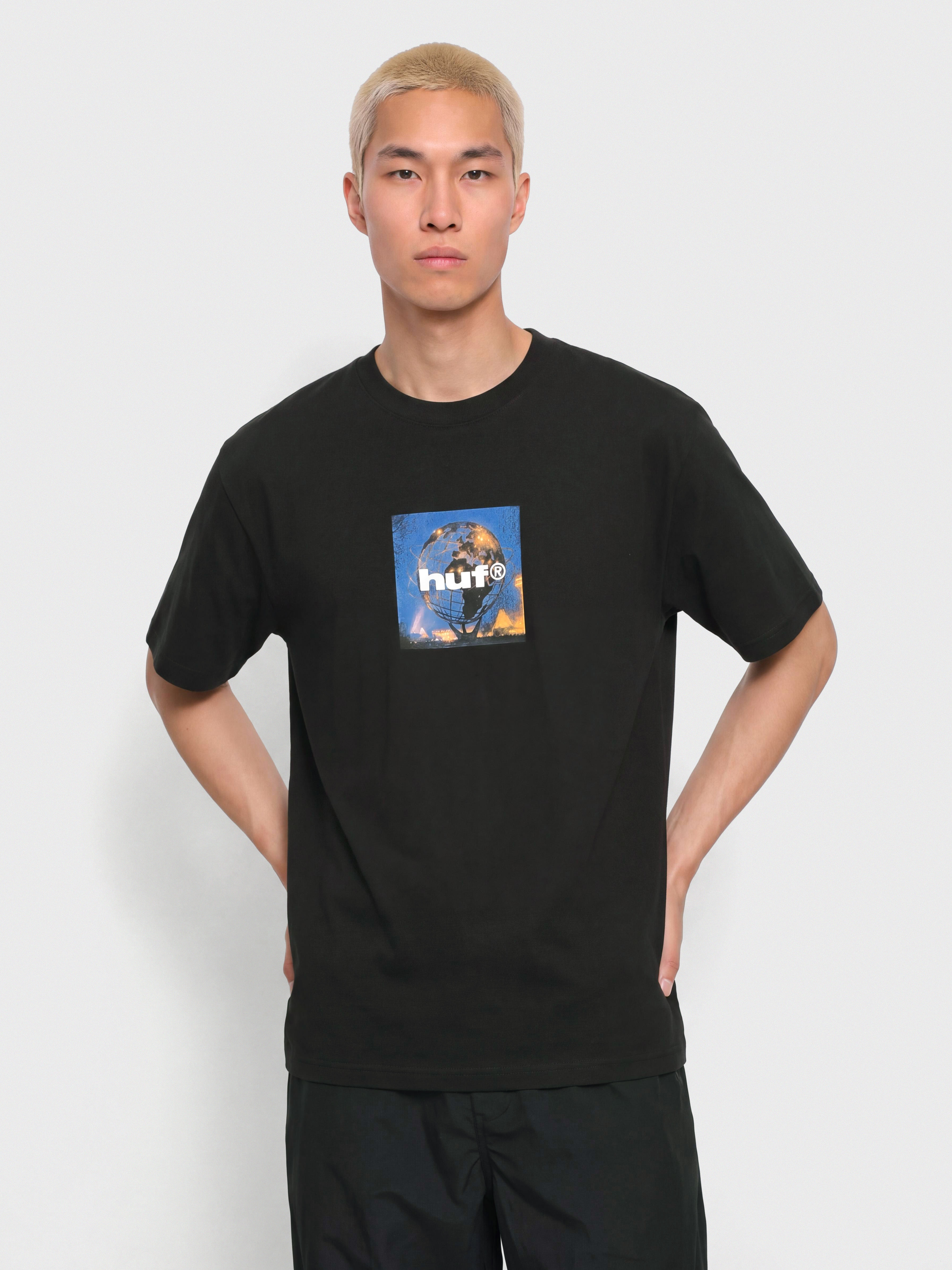 Футболка HUF Unisphere (black)