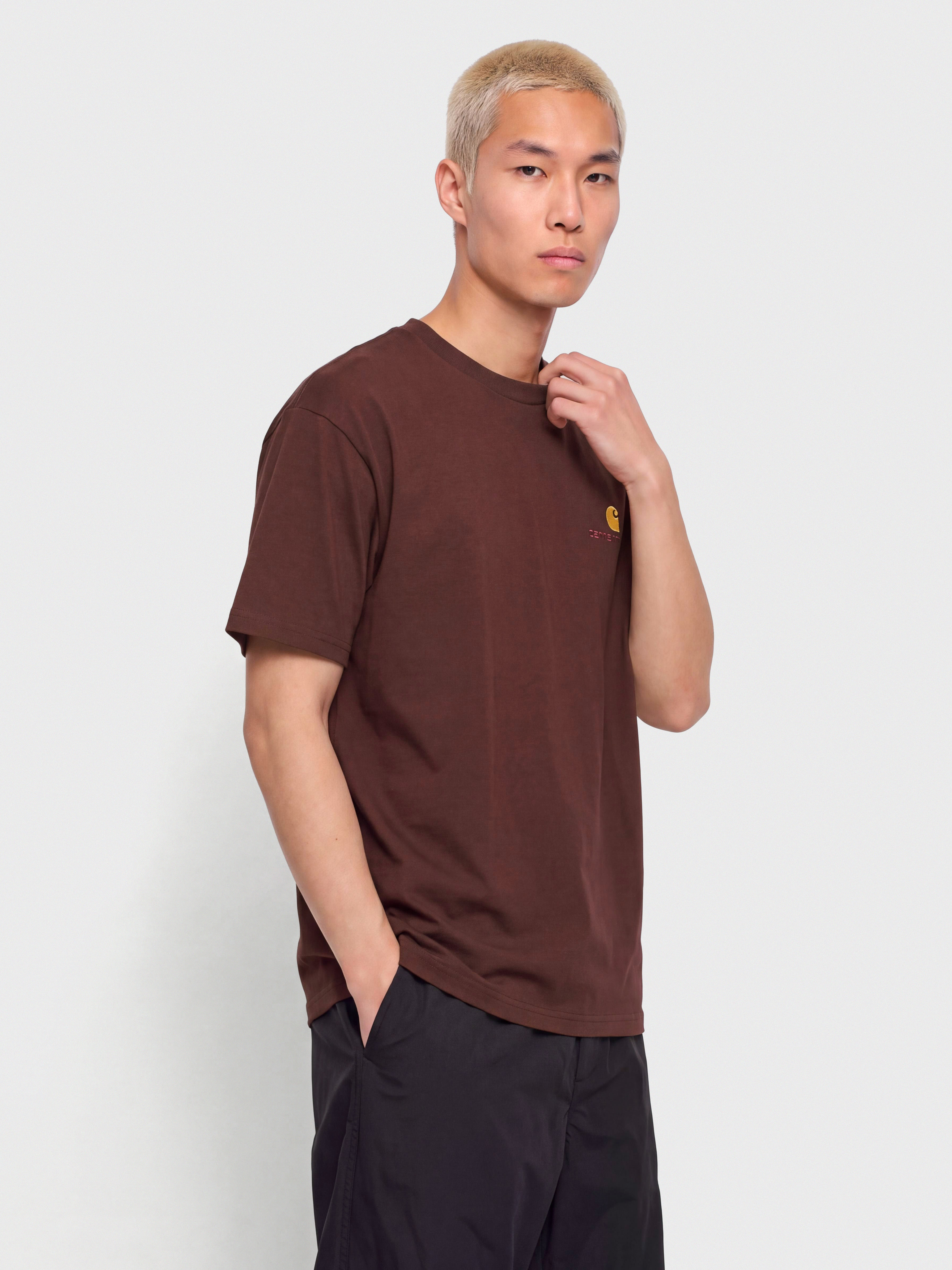 Футболка Carhartt WIP American Script (amarone)