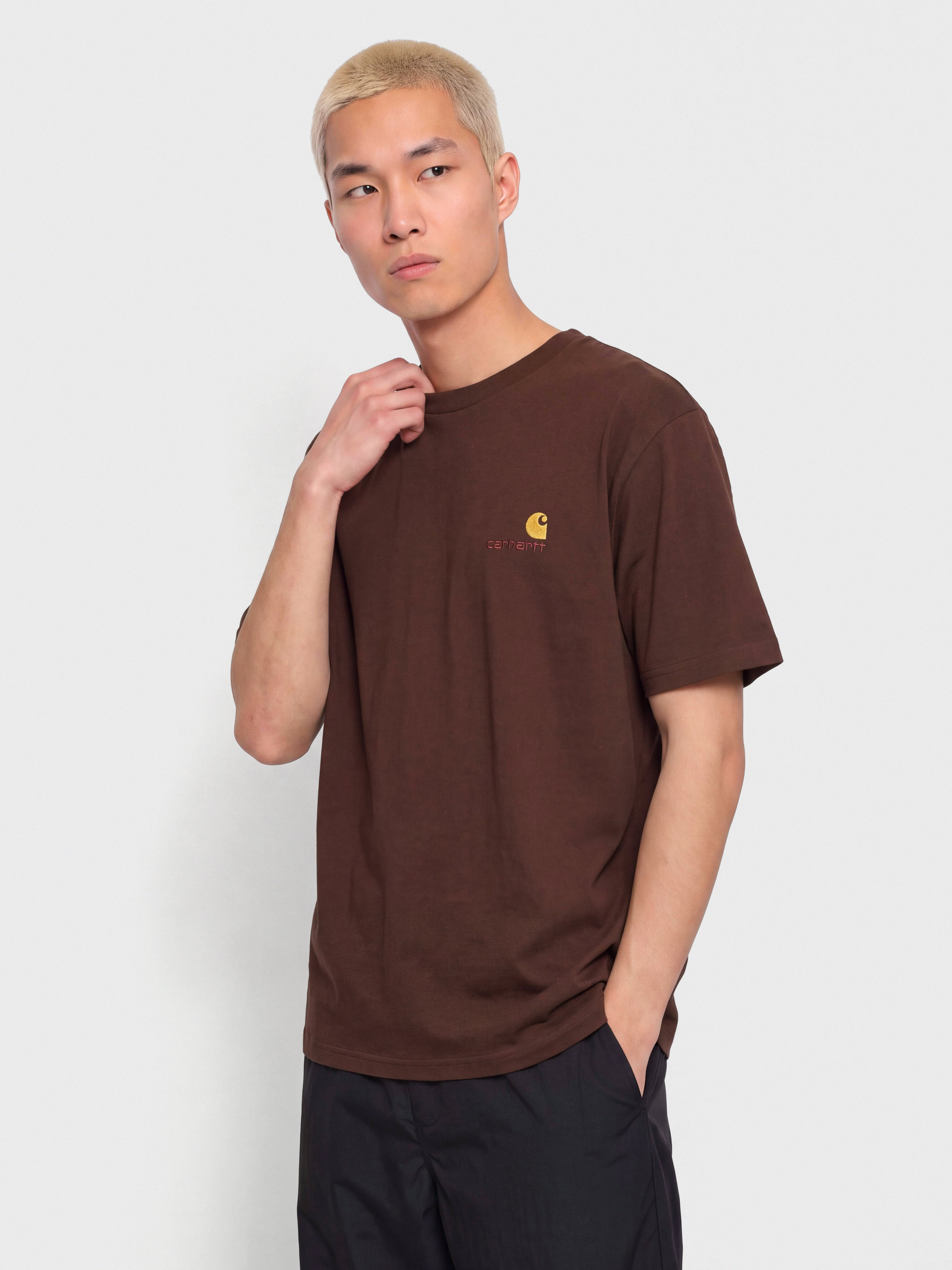 Футболка Carhartt WIP American Script (amarone)