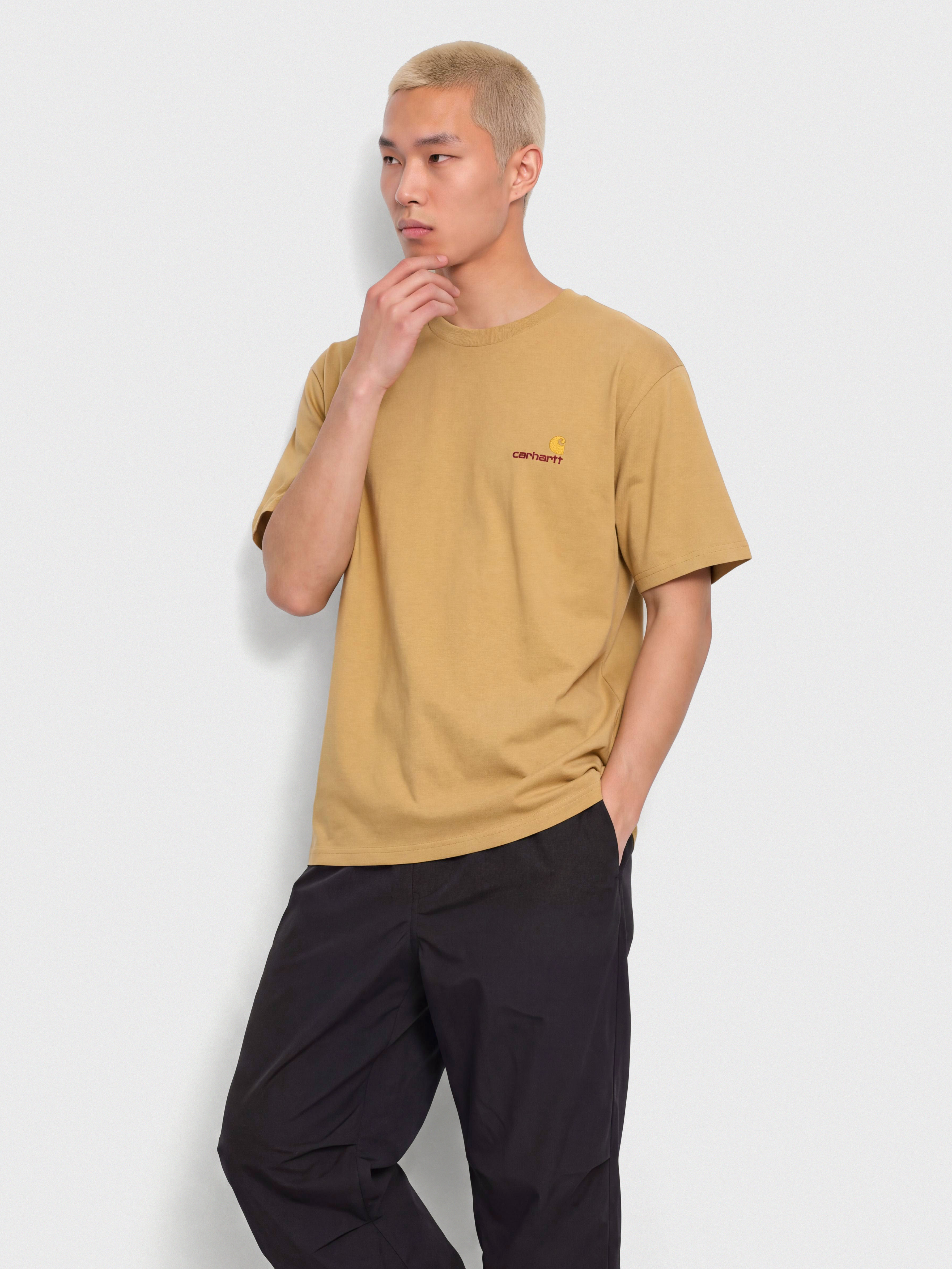 Футболка Carhartt WIP American Script (wip dusty h)