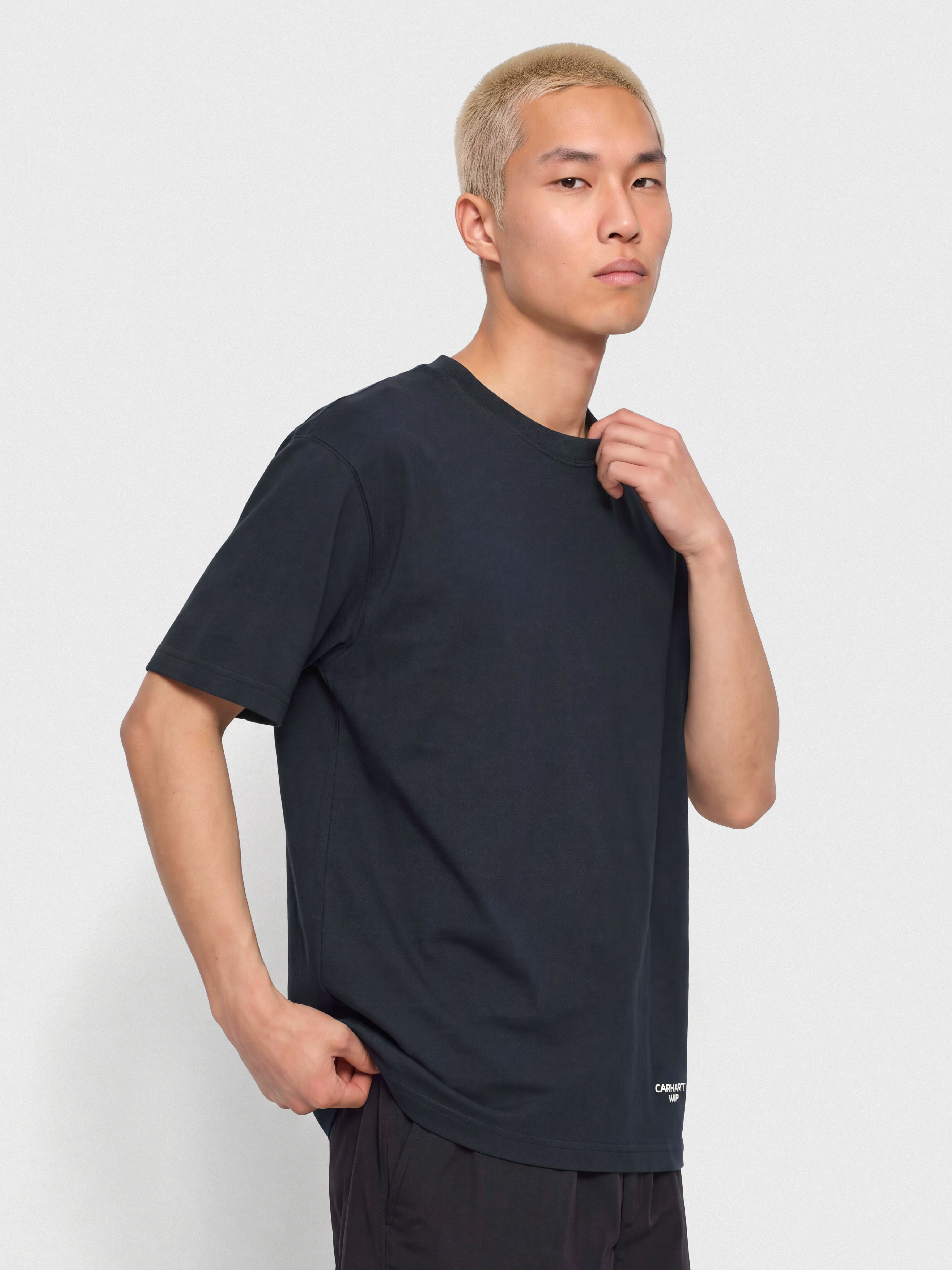 Футболка Carhartt WIP Chapter Script (dark navy/white)