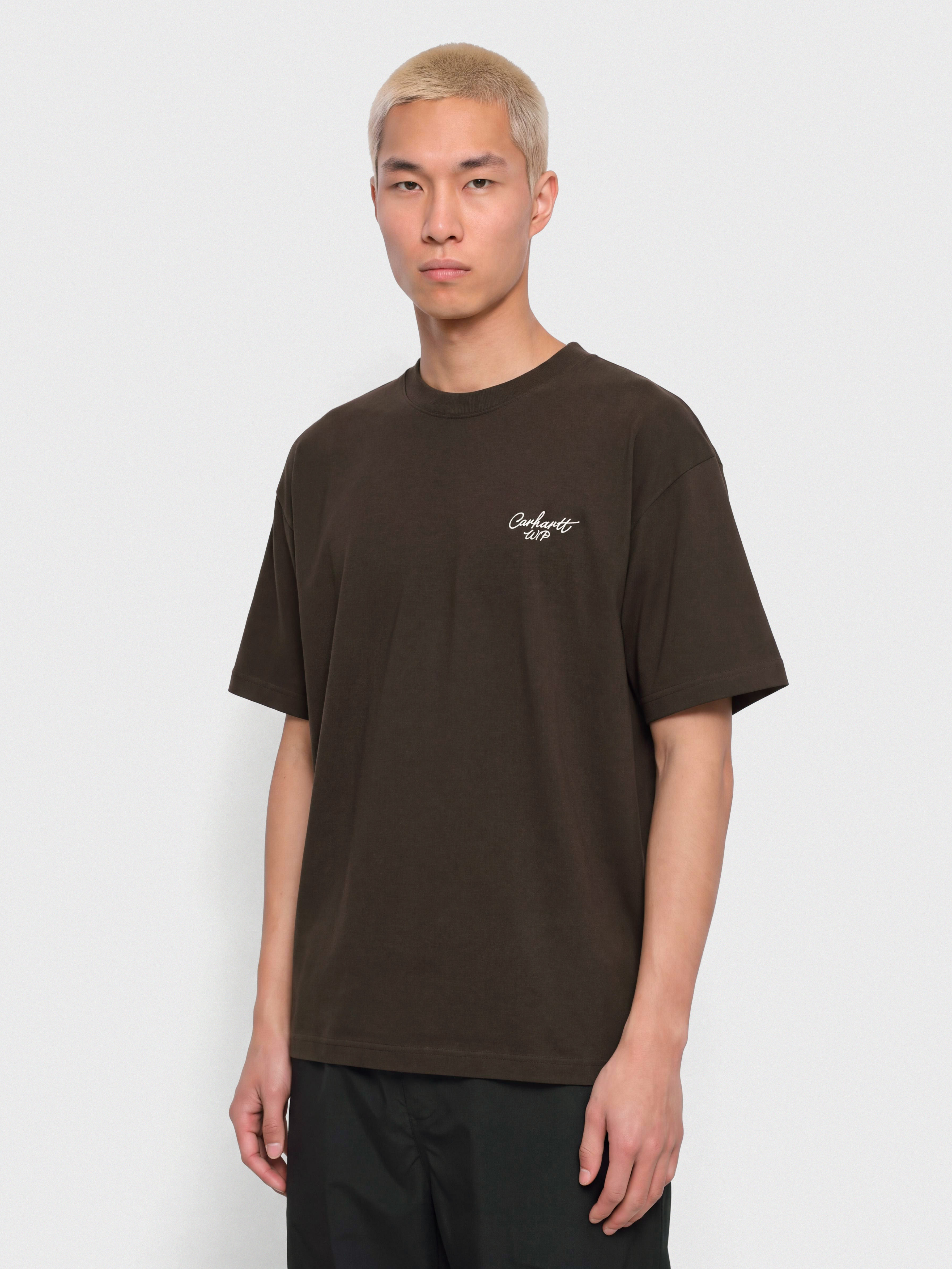 Футболка Carhartt WIP Signature Script (tobacco/natural)