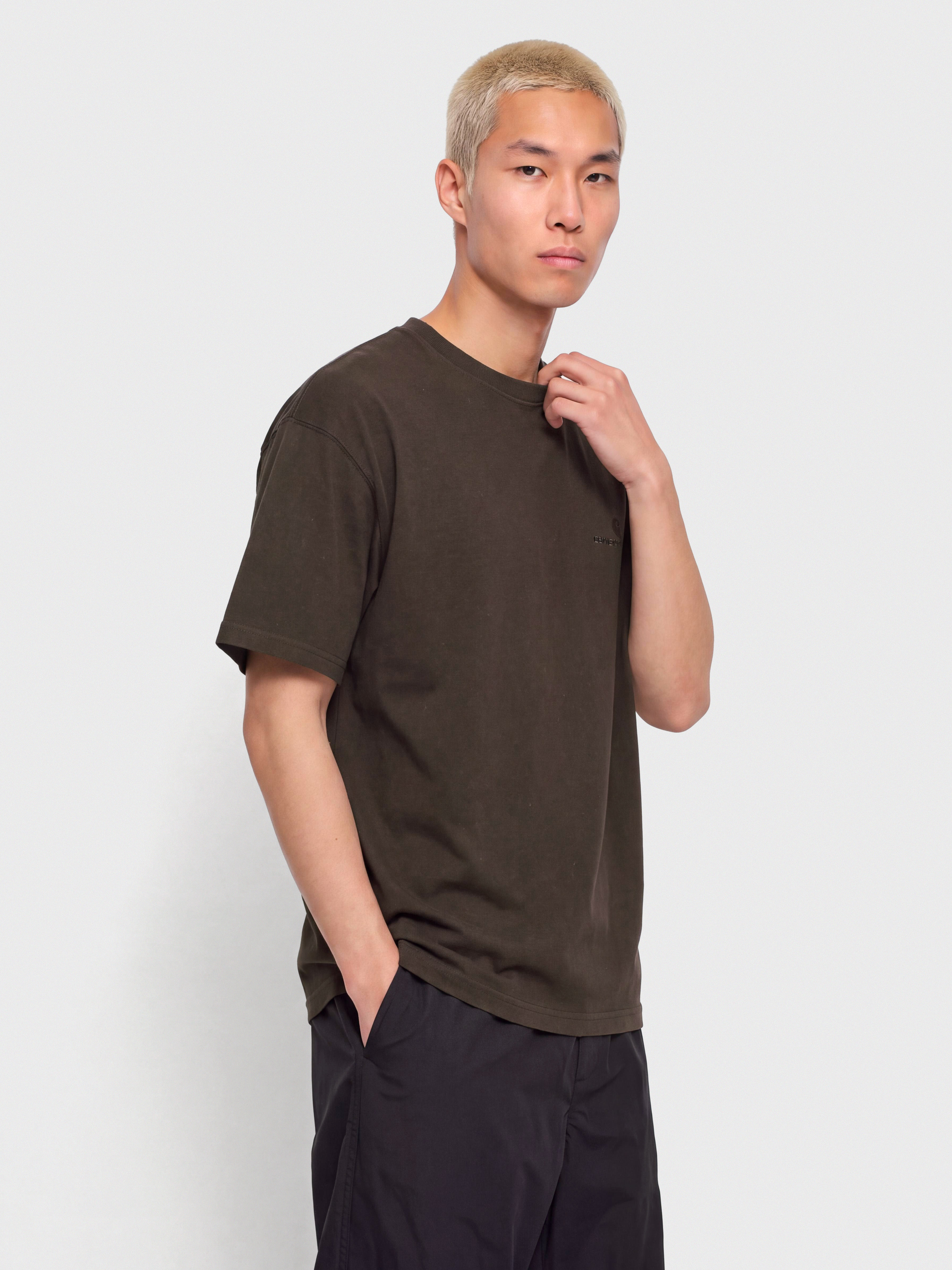 Футболка Carhartt WIP Lambert (tobacco/moon wash)