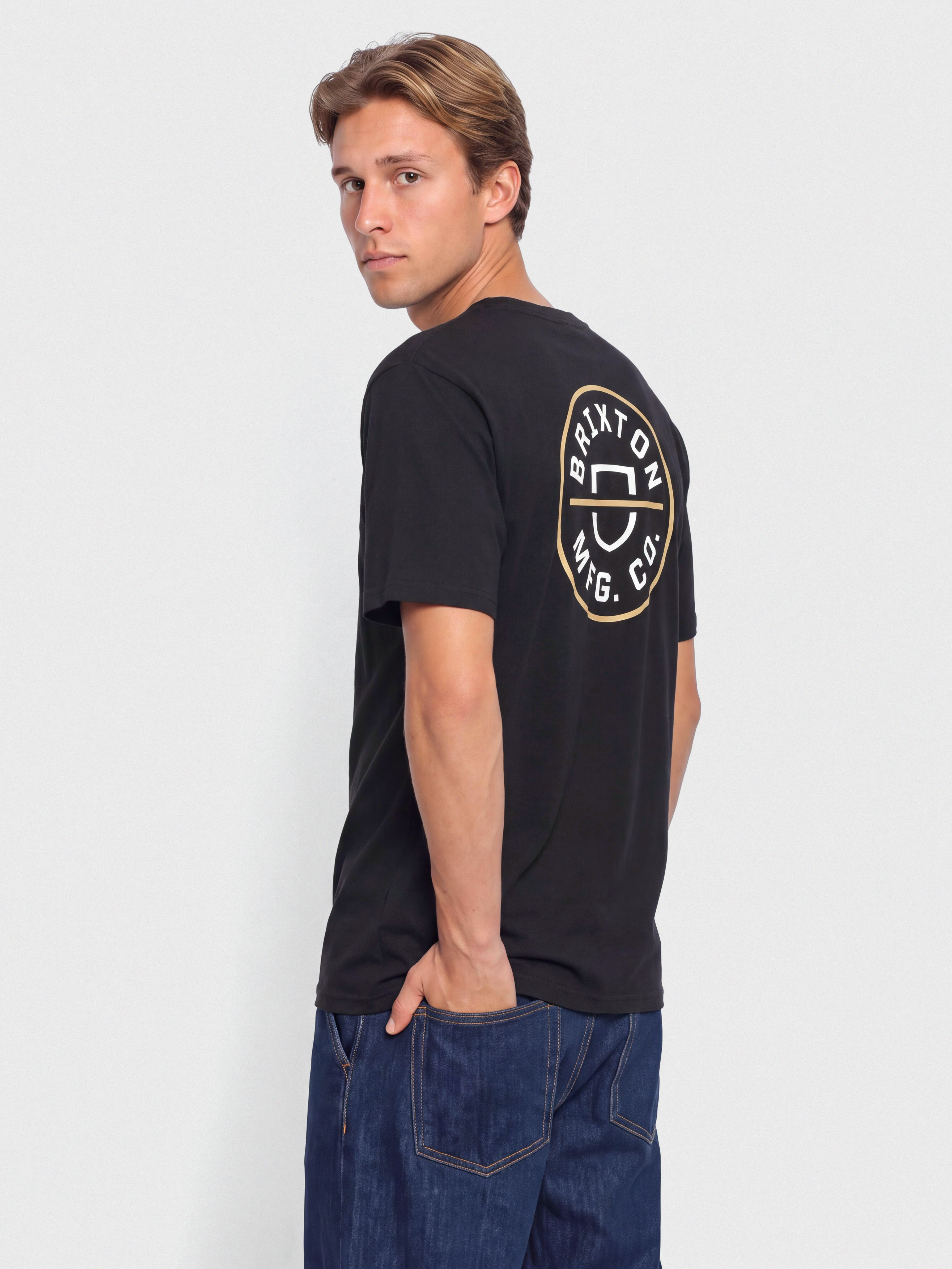 u0424u0443u0442u0431u043eu043bu043au0430 Brixton Oath V Stt (black/off white/copper)