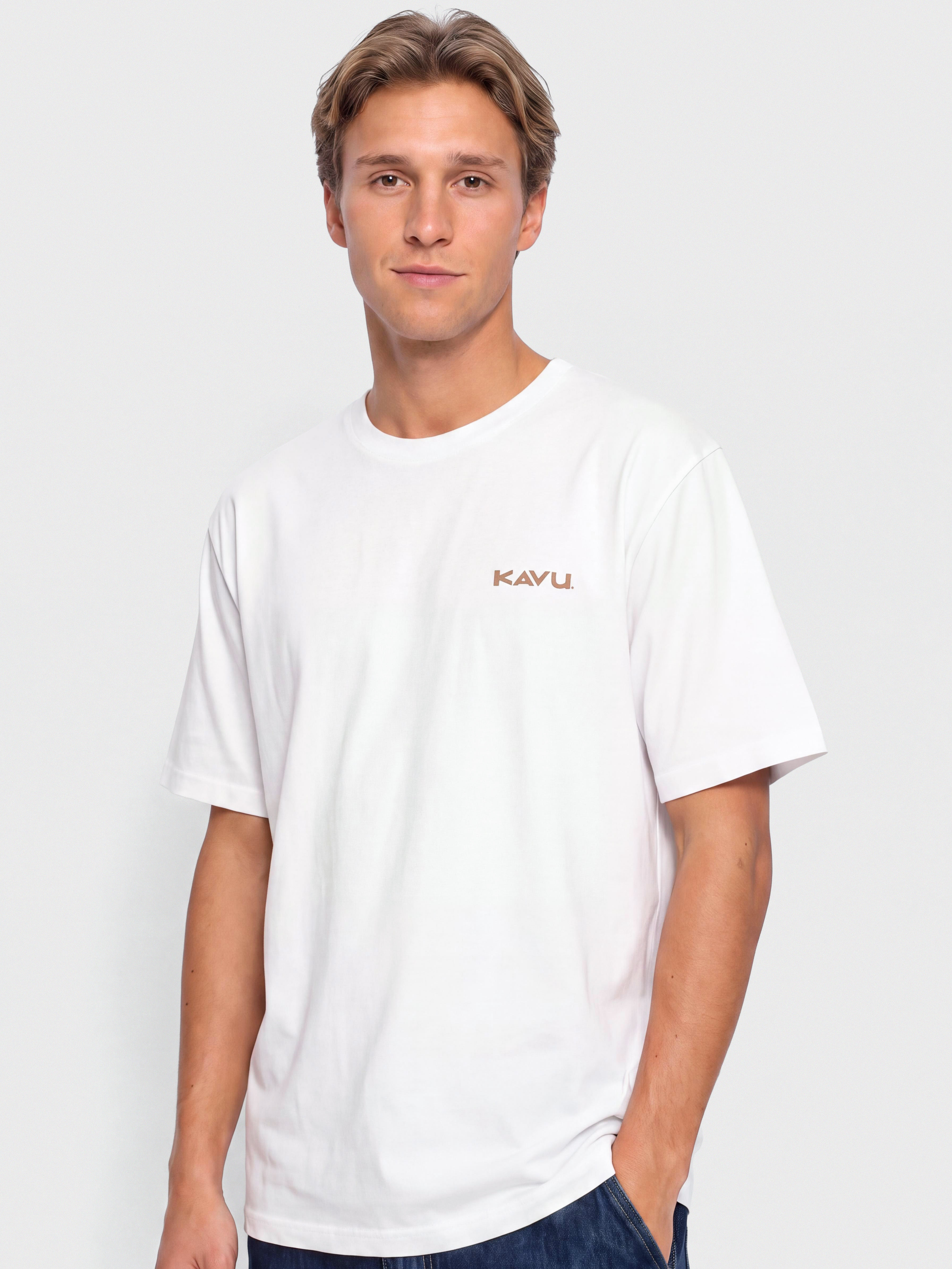 Футболка Kavu Landscape (off white)