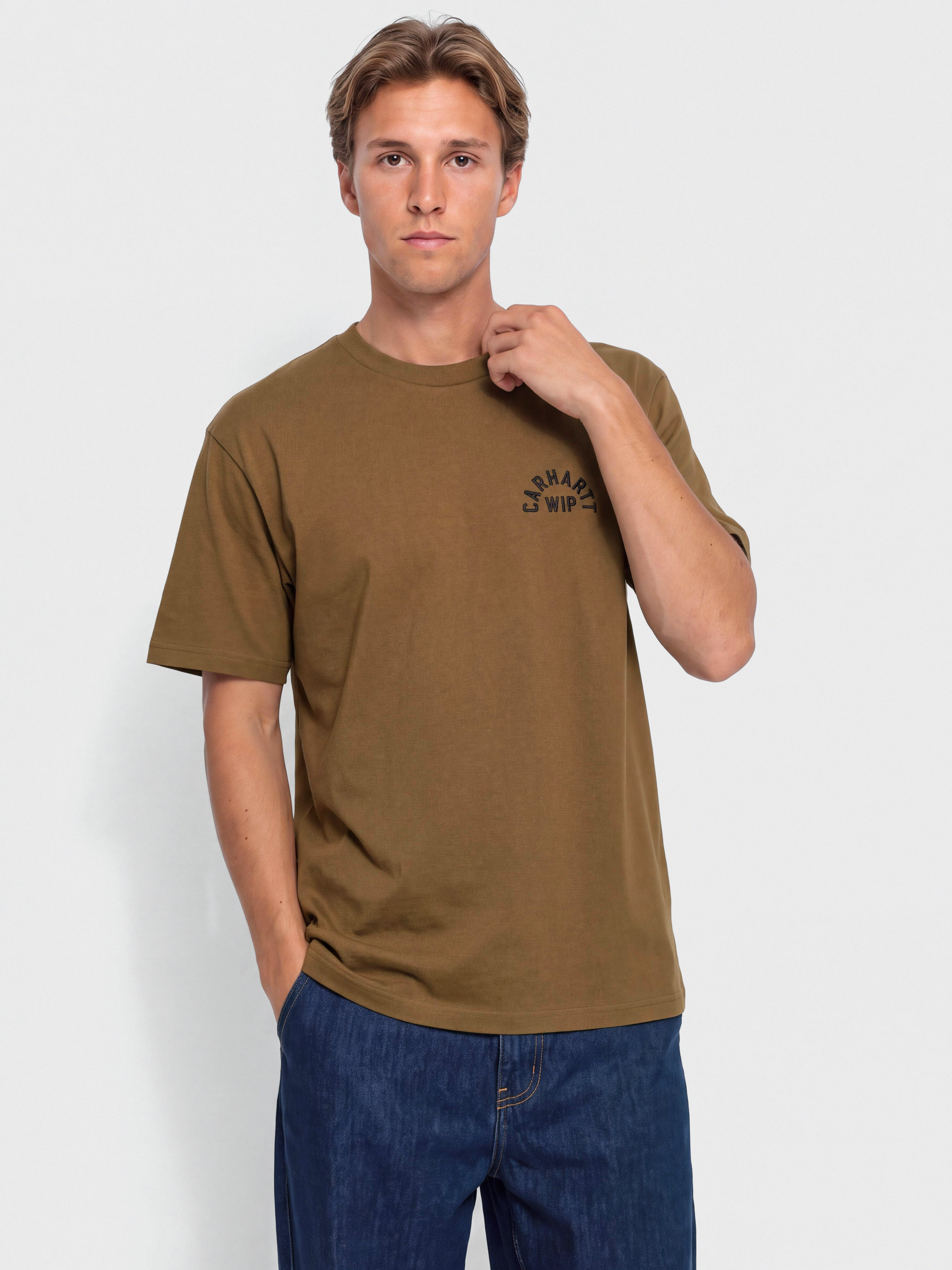 Футболка Carhartt WIP Arch Script (wip h brown/black)