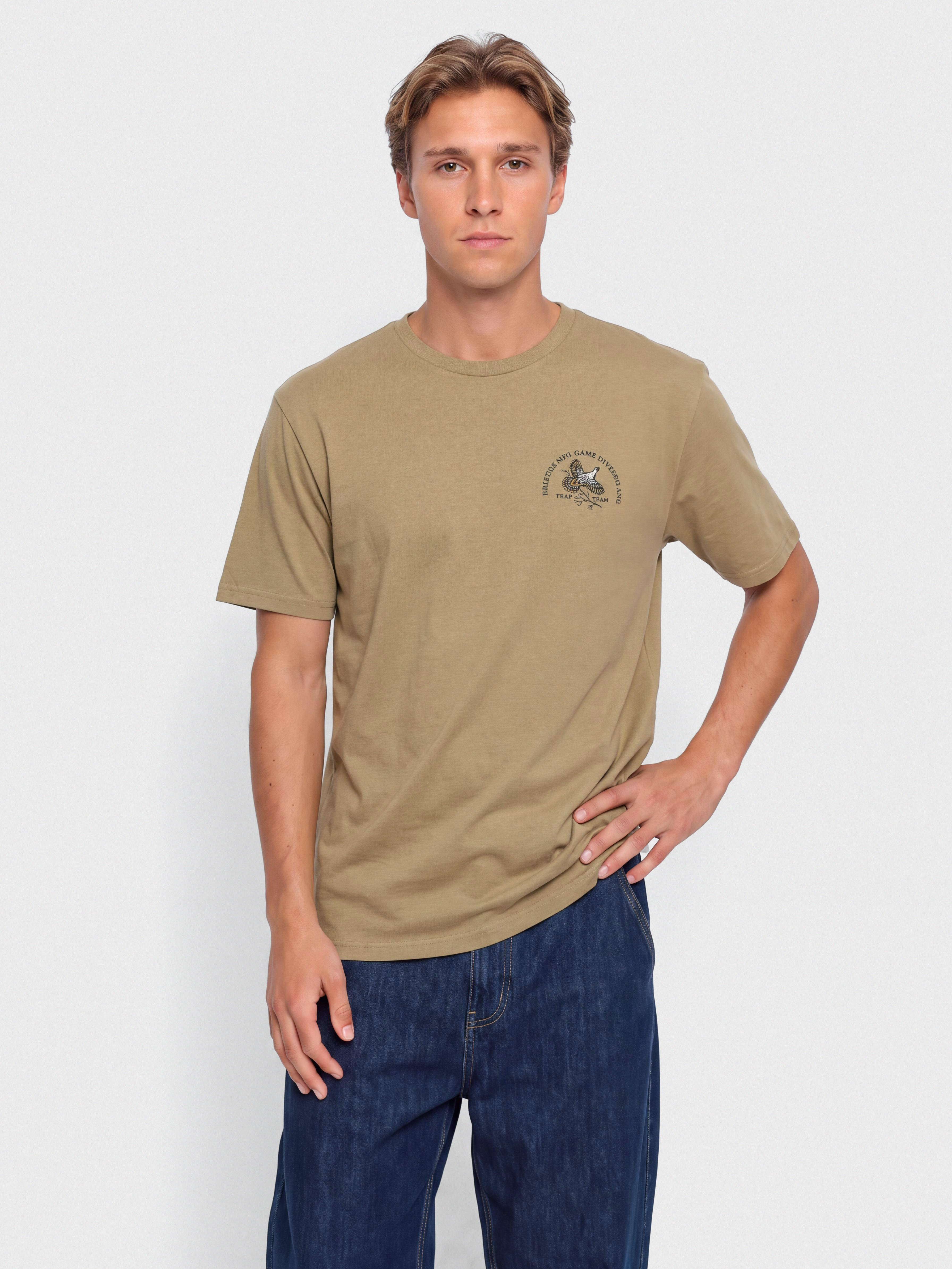 Футболка Brixton Game S/S Tlrt (khaki)