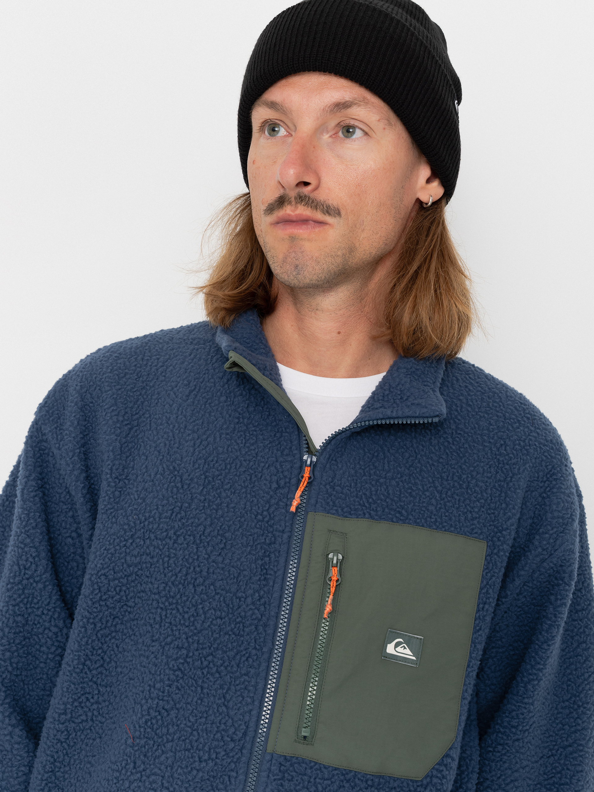Чоловічий Флісовий светр Quiksilver Clean Coast Fz (dark denim)