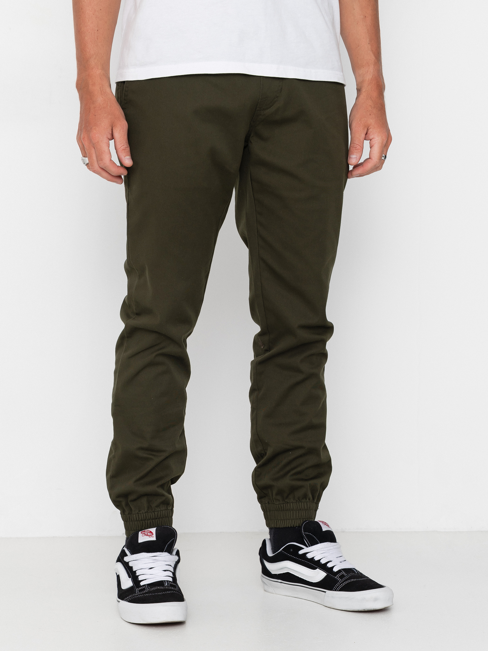 Штани Volcom Frickin Slim Jogger (dark green)